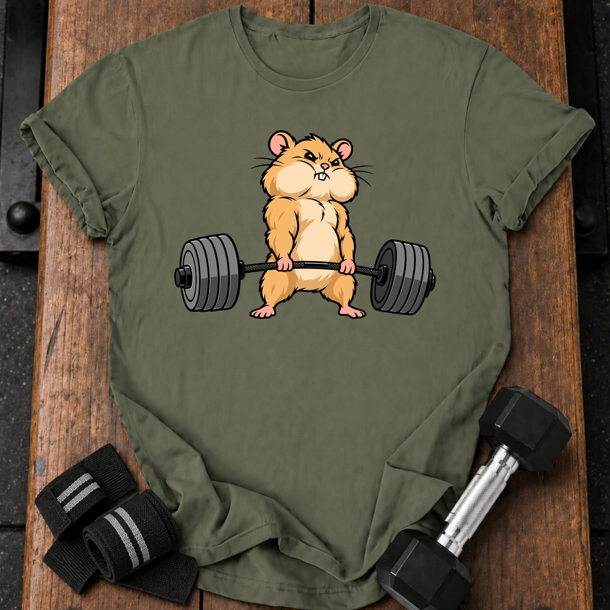 Hamster Deadlift T-Shirt