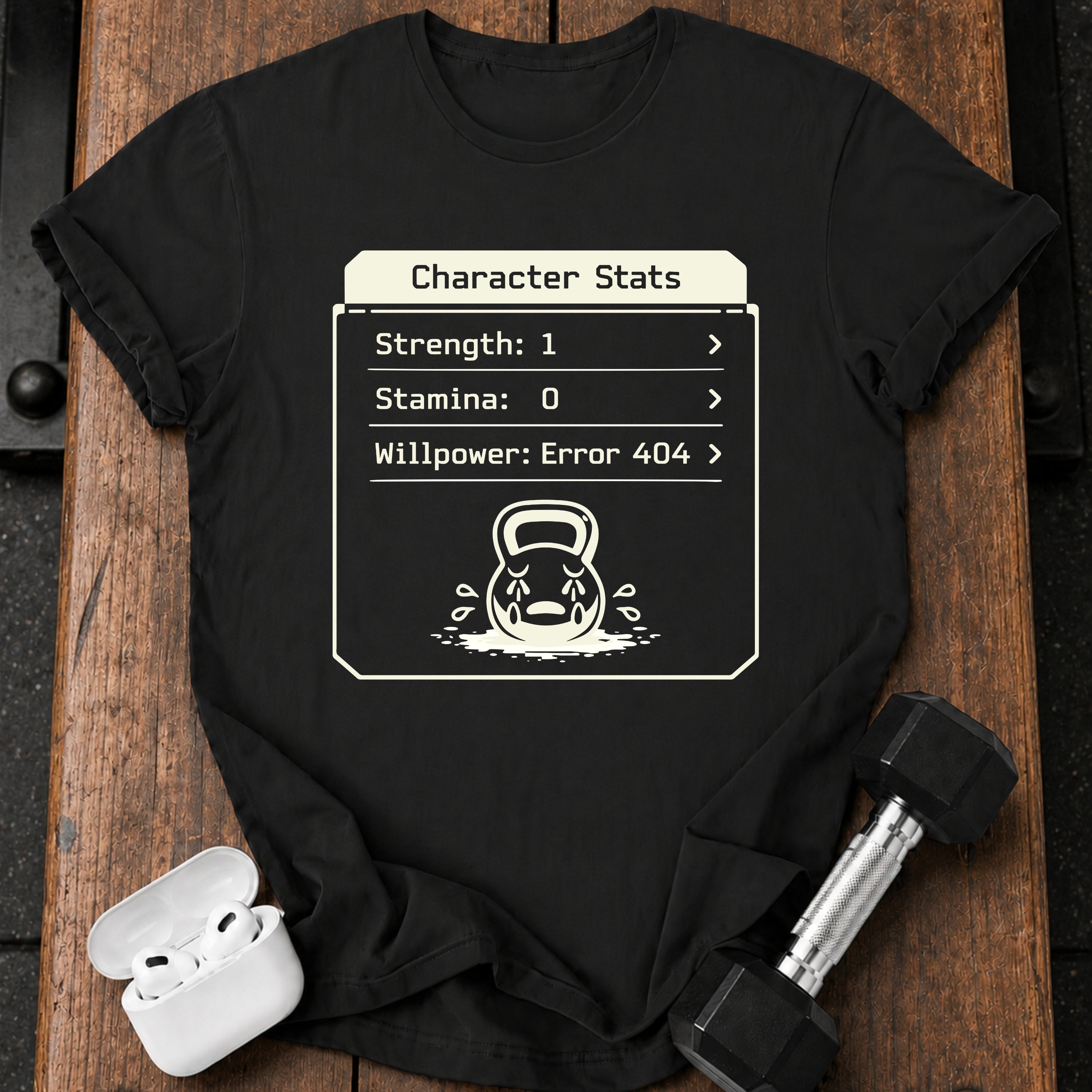 Character Stats Gym T-Shirt