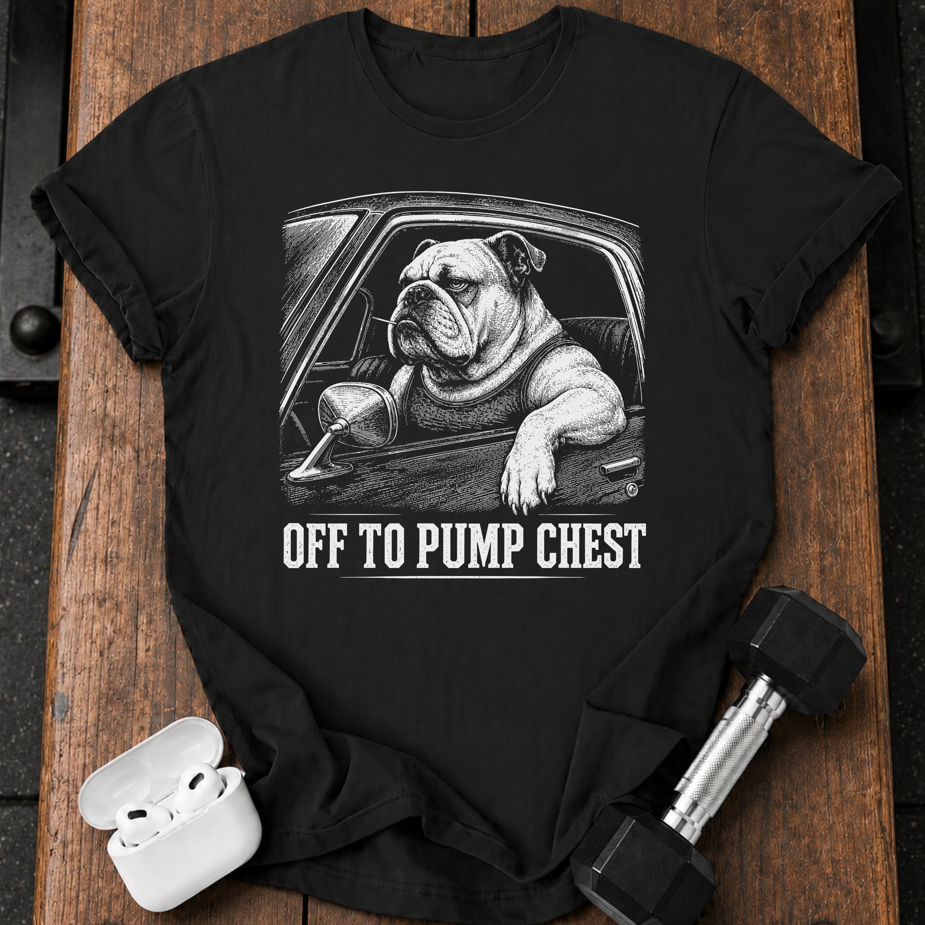 Off To Pump Chest T-Shirt