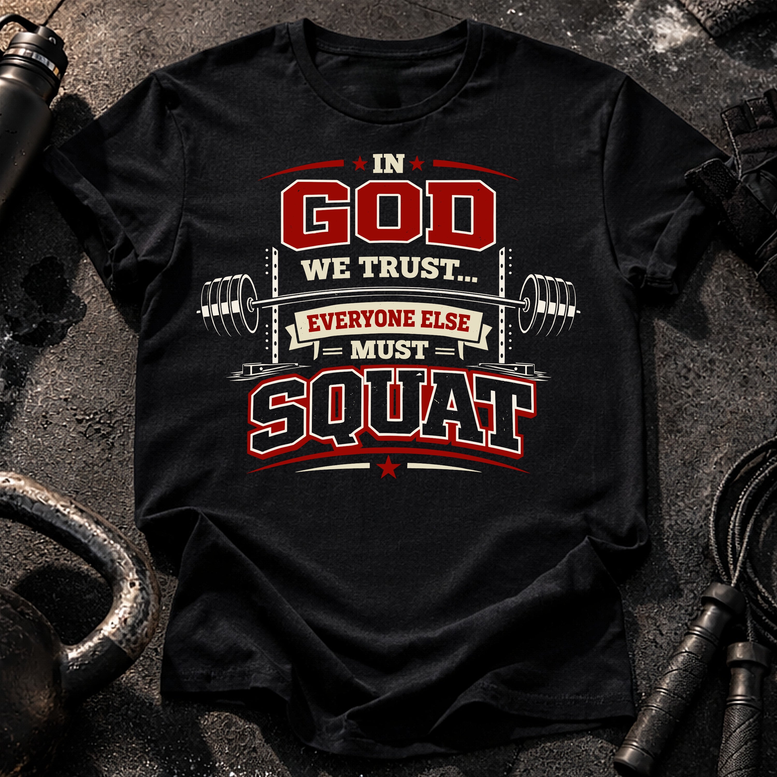 In God We Trust Squat T-Shirt