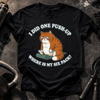One Push Up Cat T-Shirt