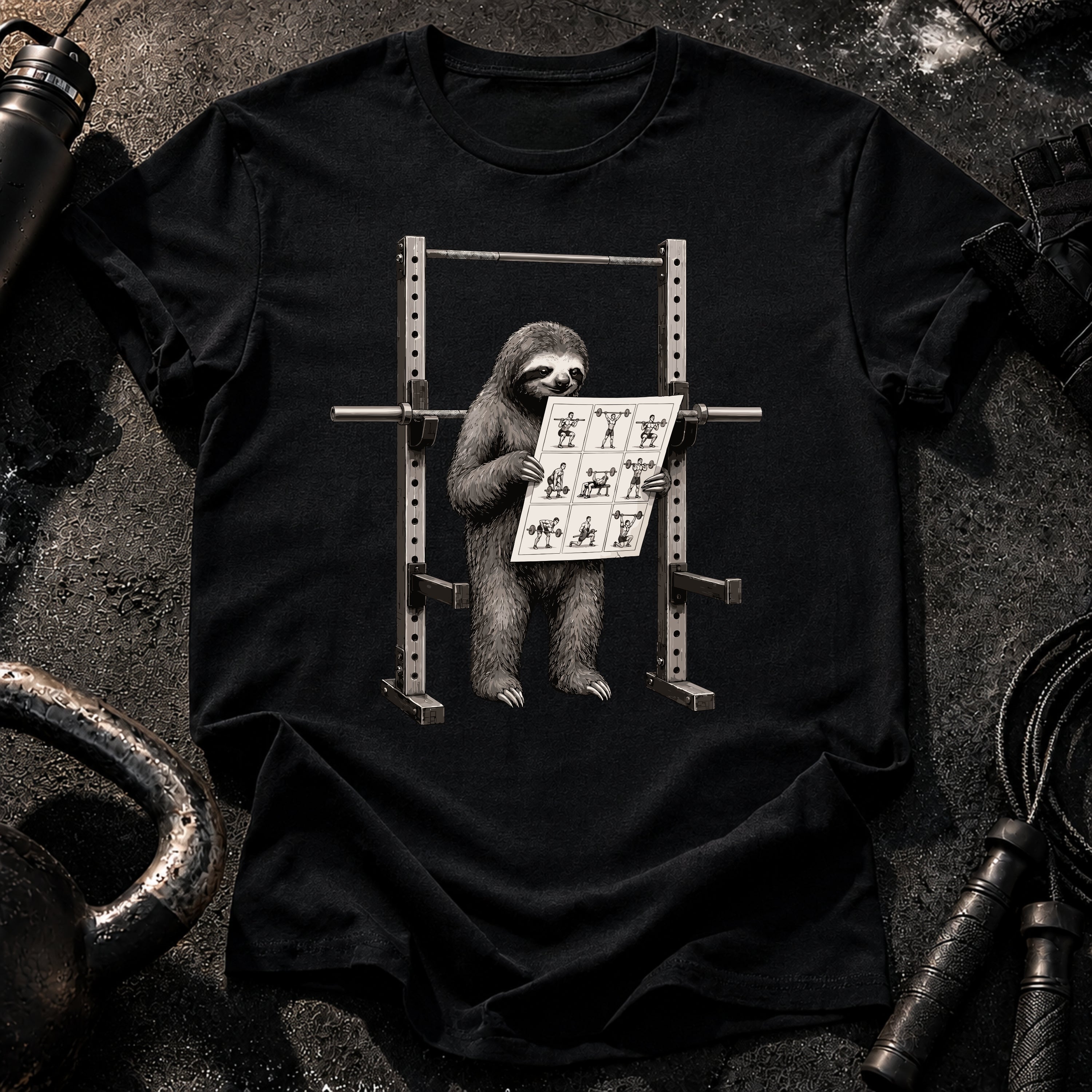 Sloth Workout Instructions T-Shirt