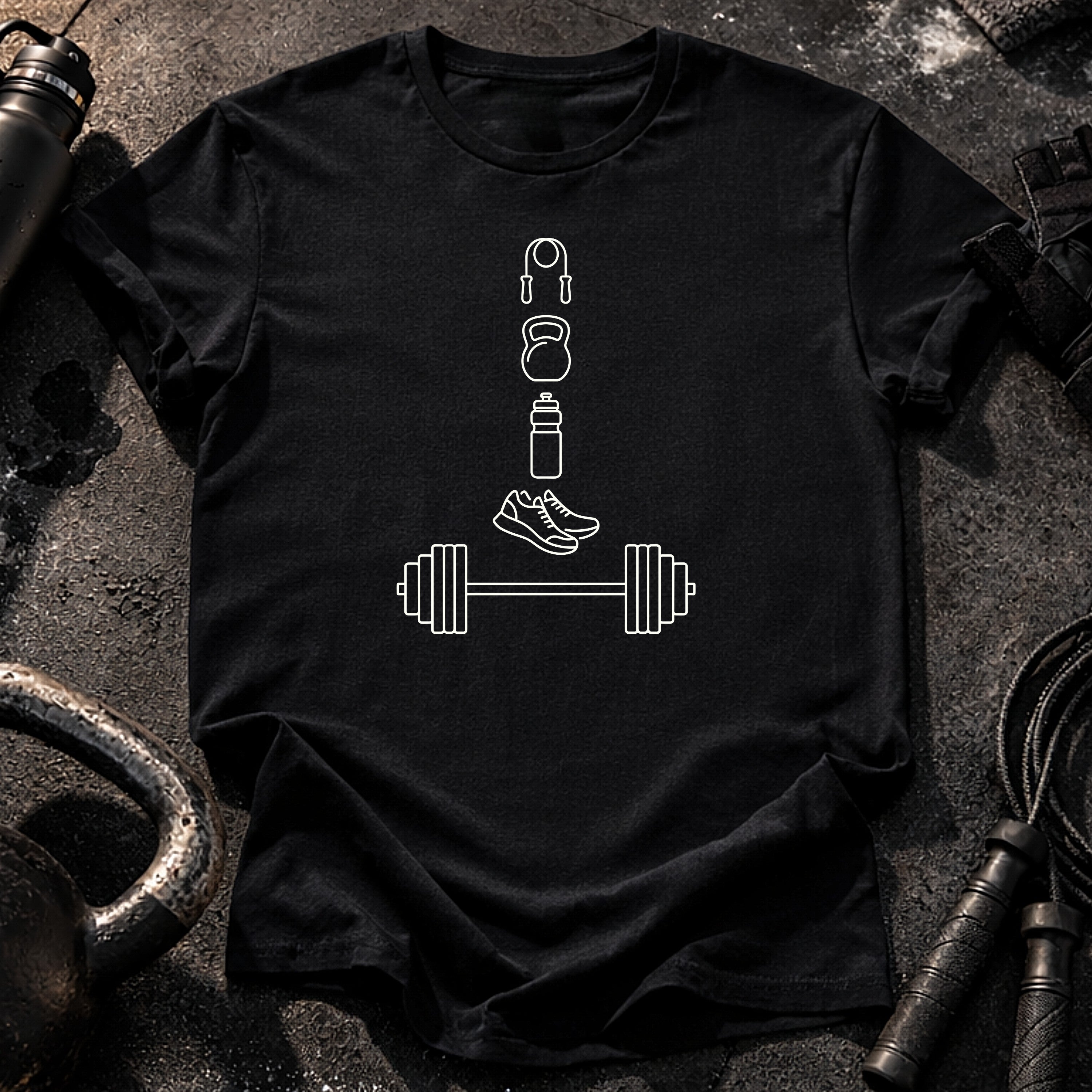 Gym Essentials Stack T-Shirt