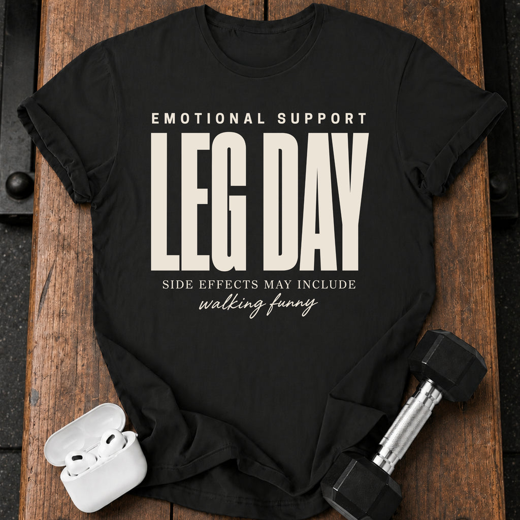 Emotional Support Leg Day T-Shirt