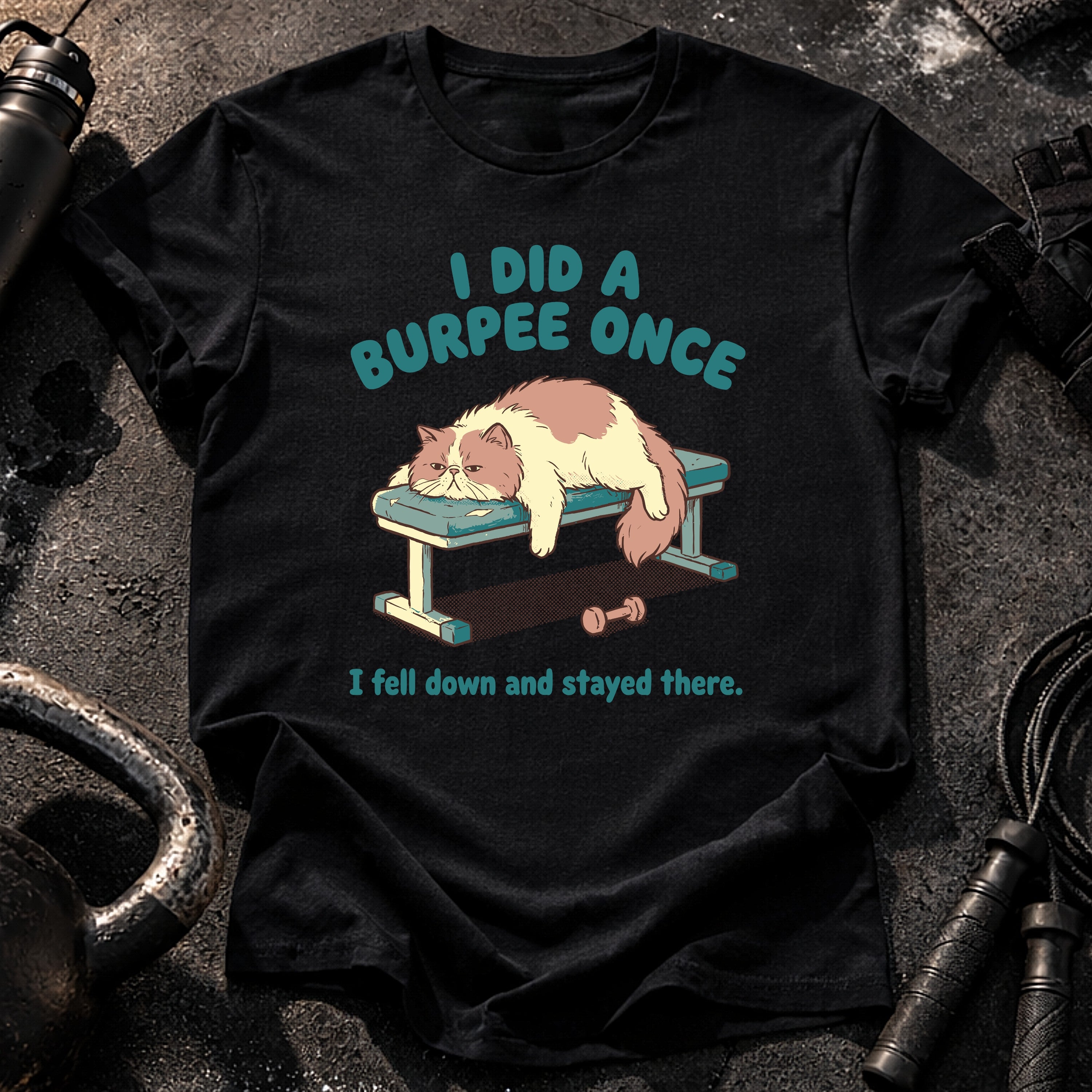 Lazy Burpee Cat T-Shirt