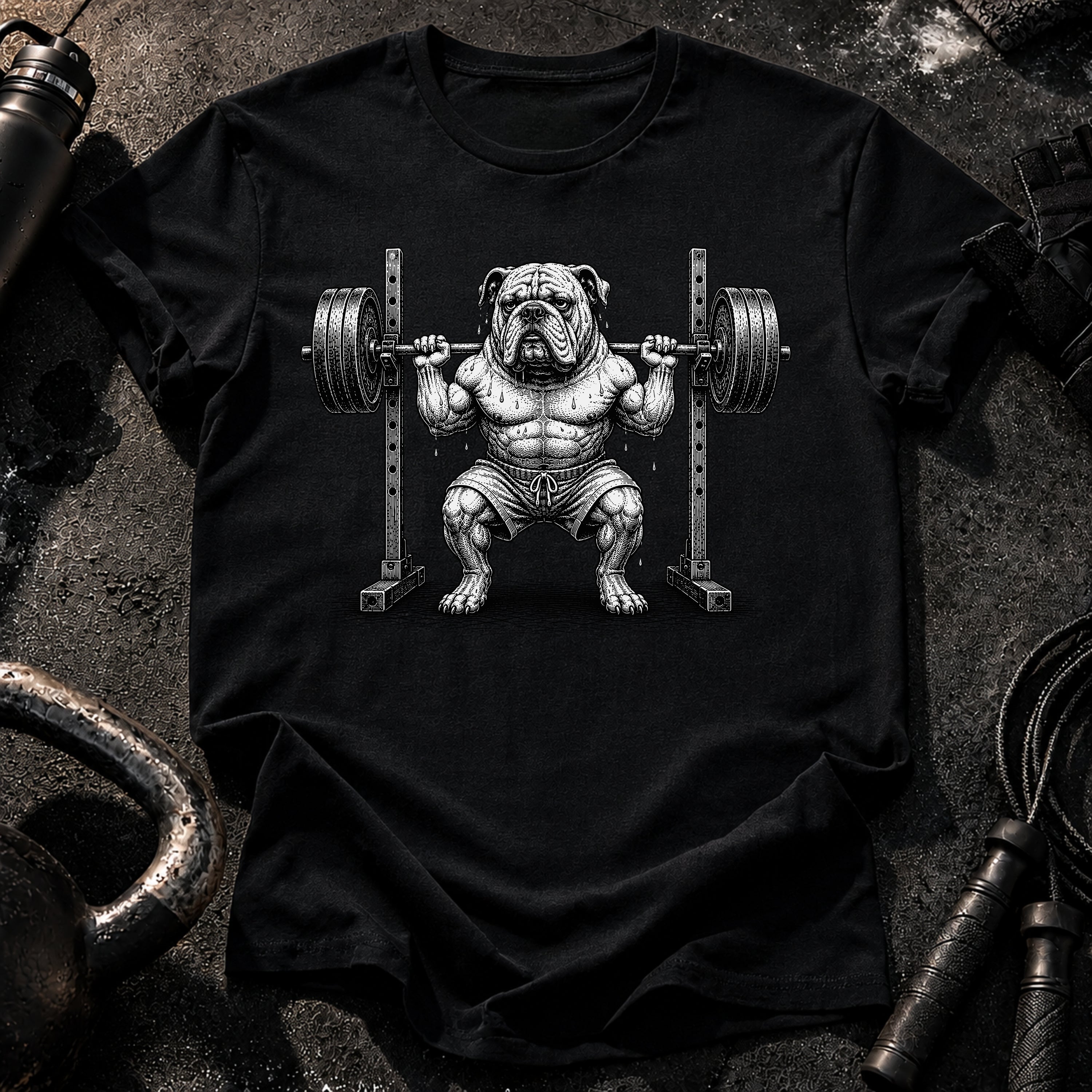 Bulldog Squat Rack T-Shirt