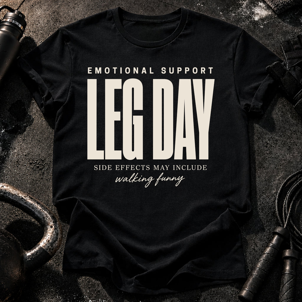 Emotional Support Leg Day T-Shirt