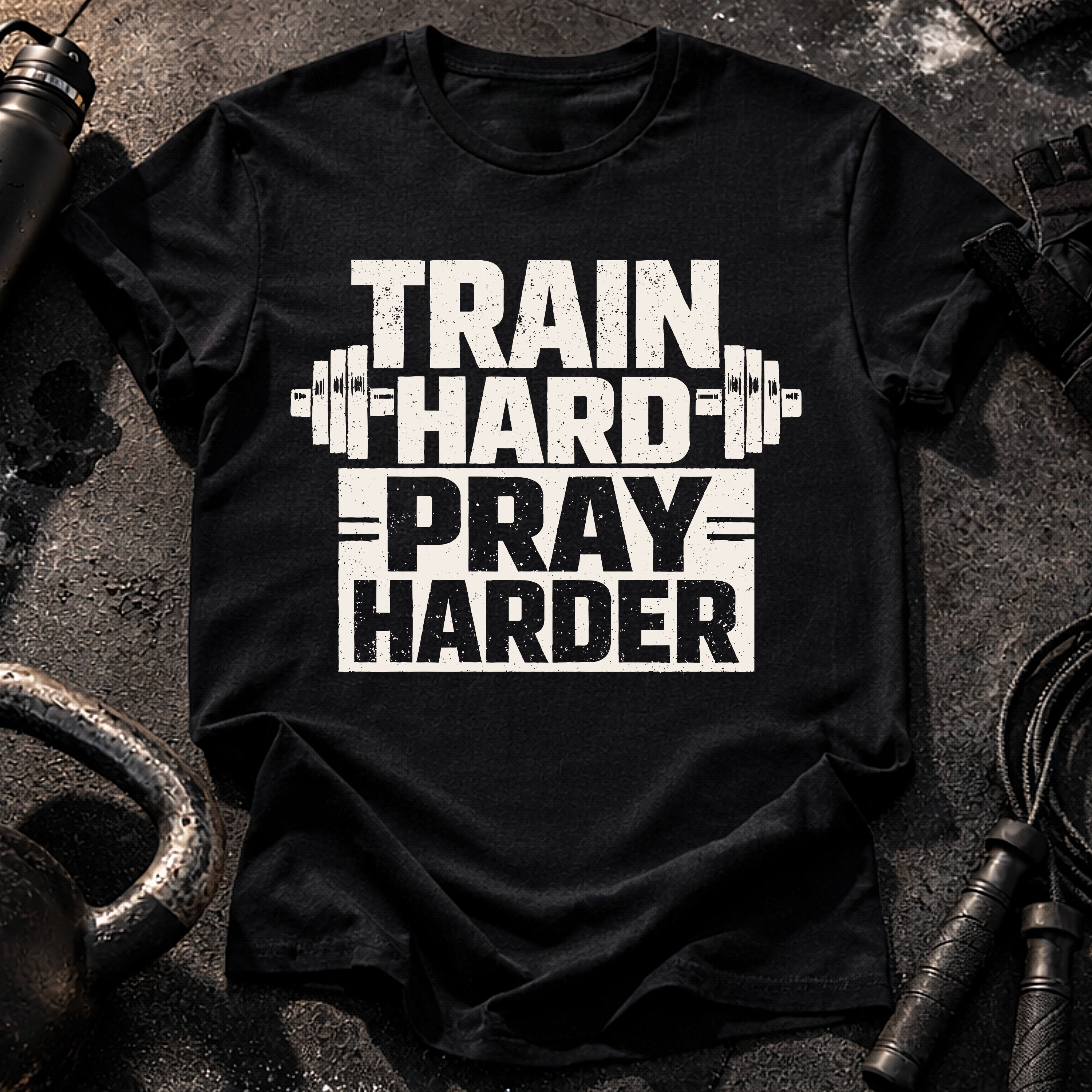 Train Hard Pray Harder T-Shirt