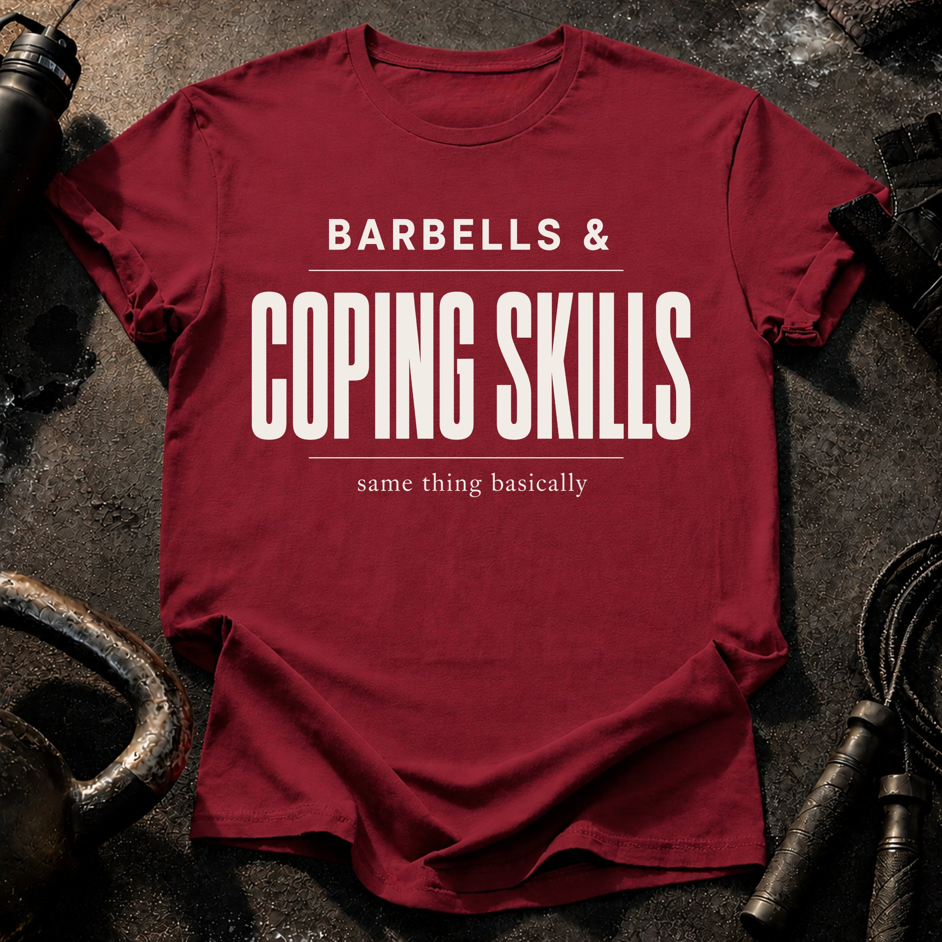 Barbells & Coping Skills T-Shirt