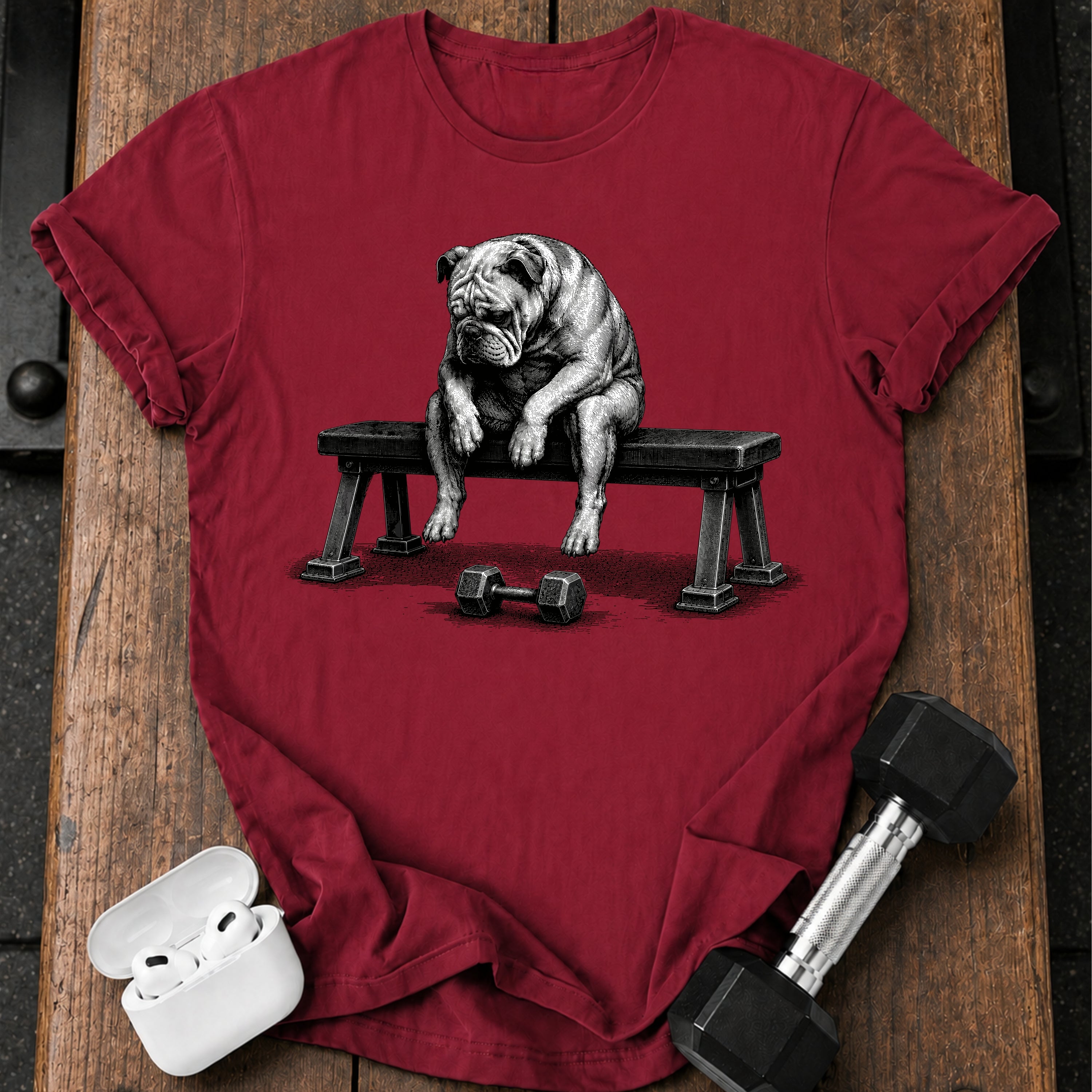 Bulldog Pre-Set Bench Sit T-Shirt