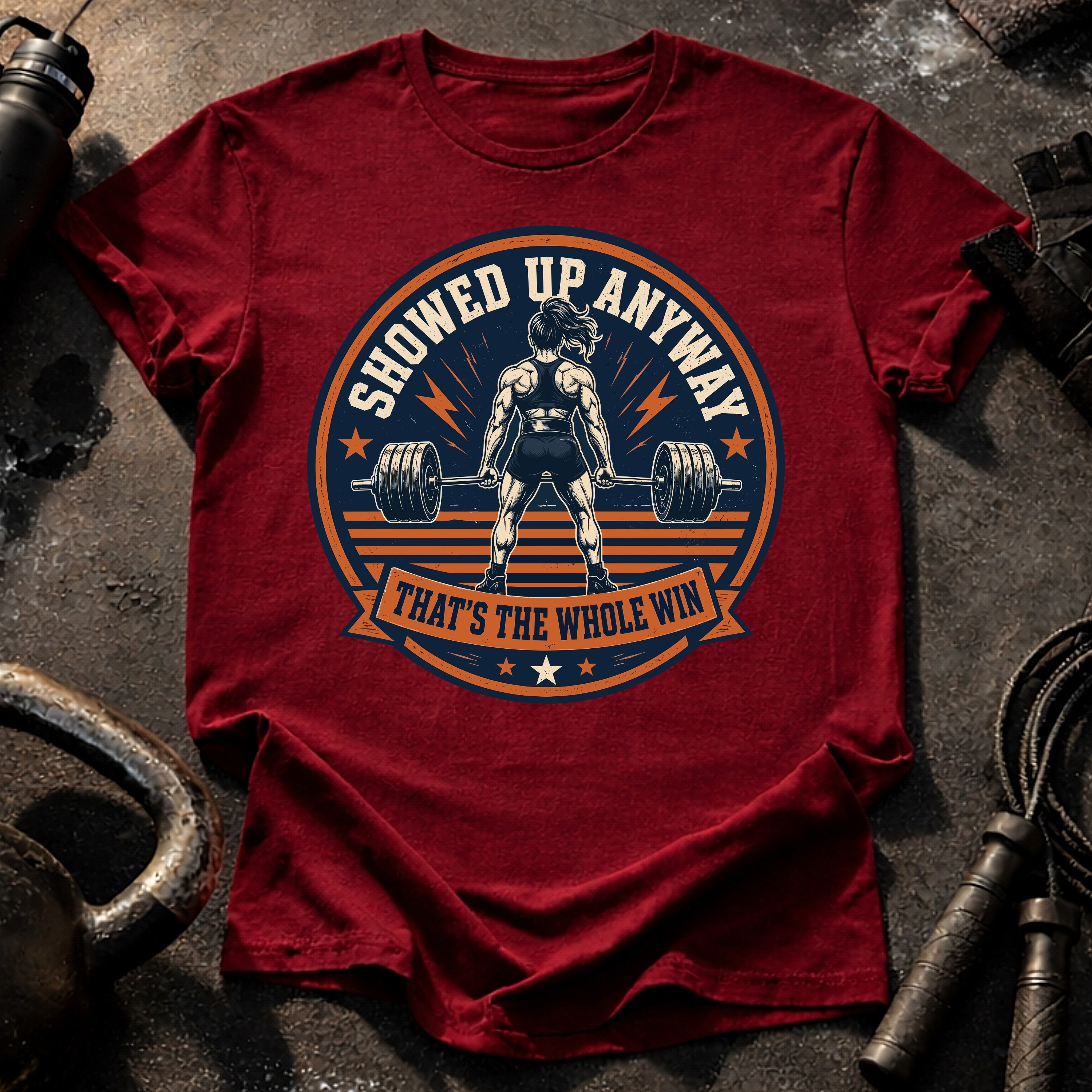 Women's Showed Up Anyway T-Shirt