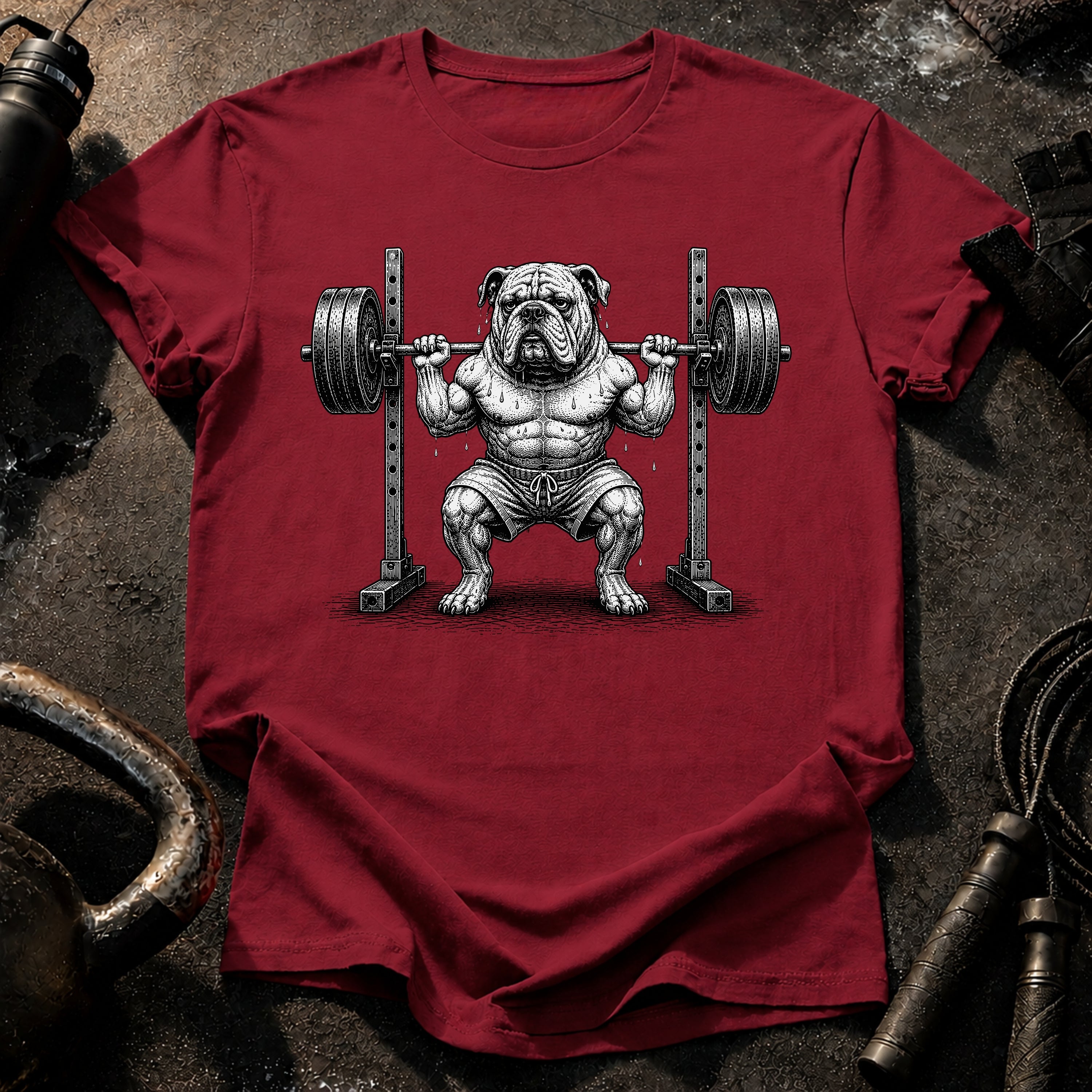 Bulldog Squat Rack T-Shirt