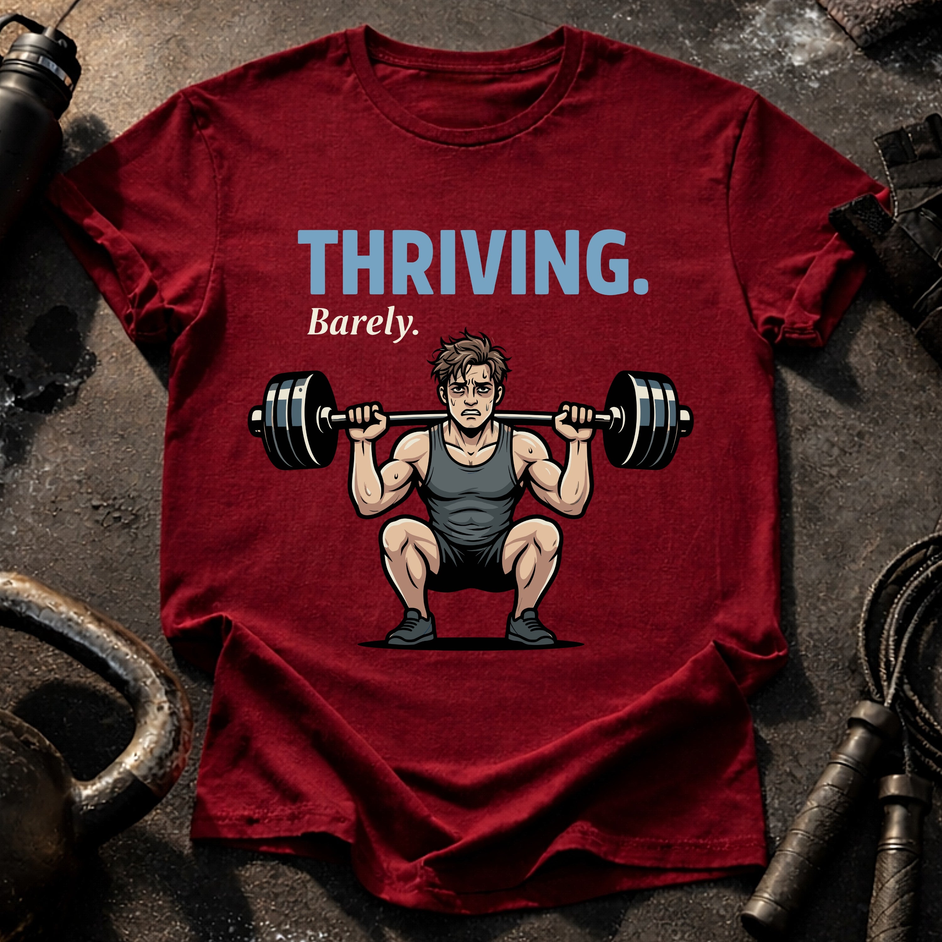 Thriving Barely Funny T-Shirt