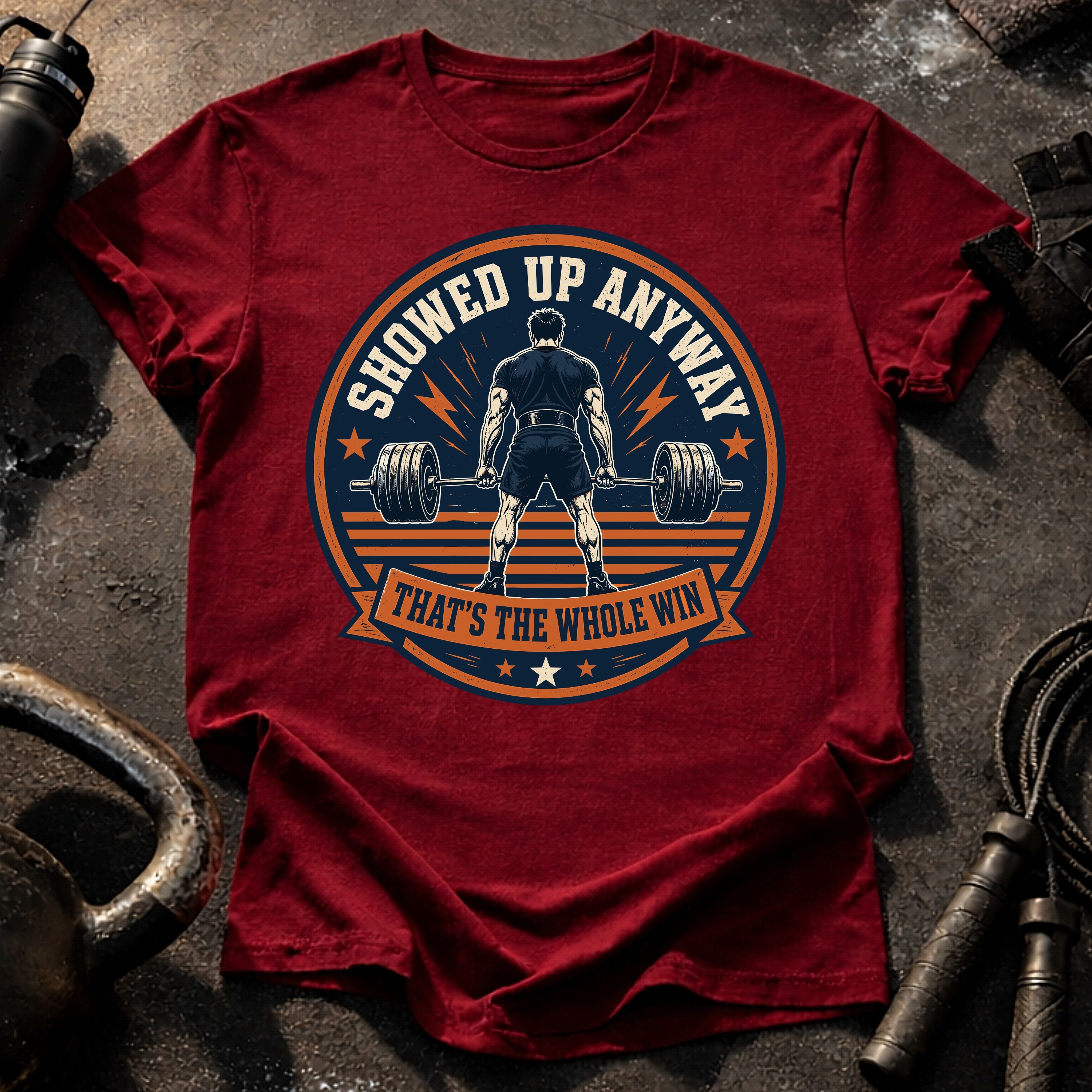 Men's Showed Up Anyway T-Shirt