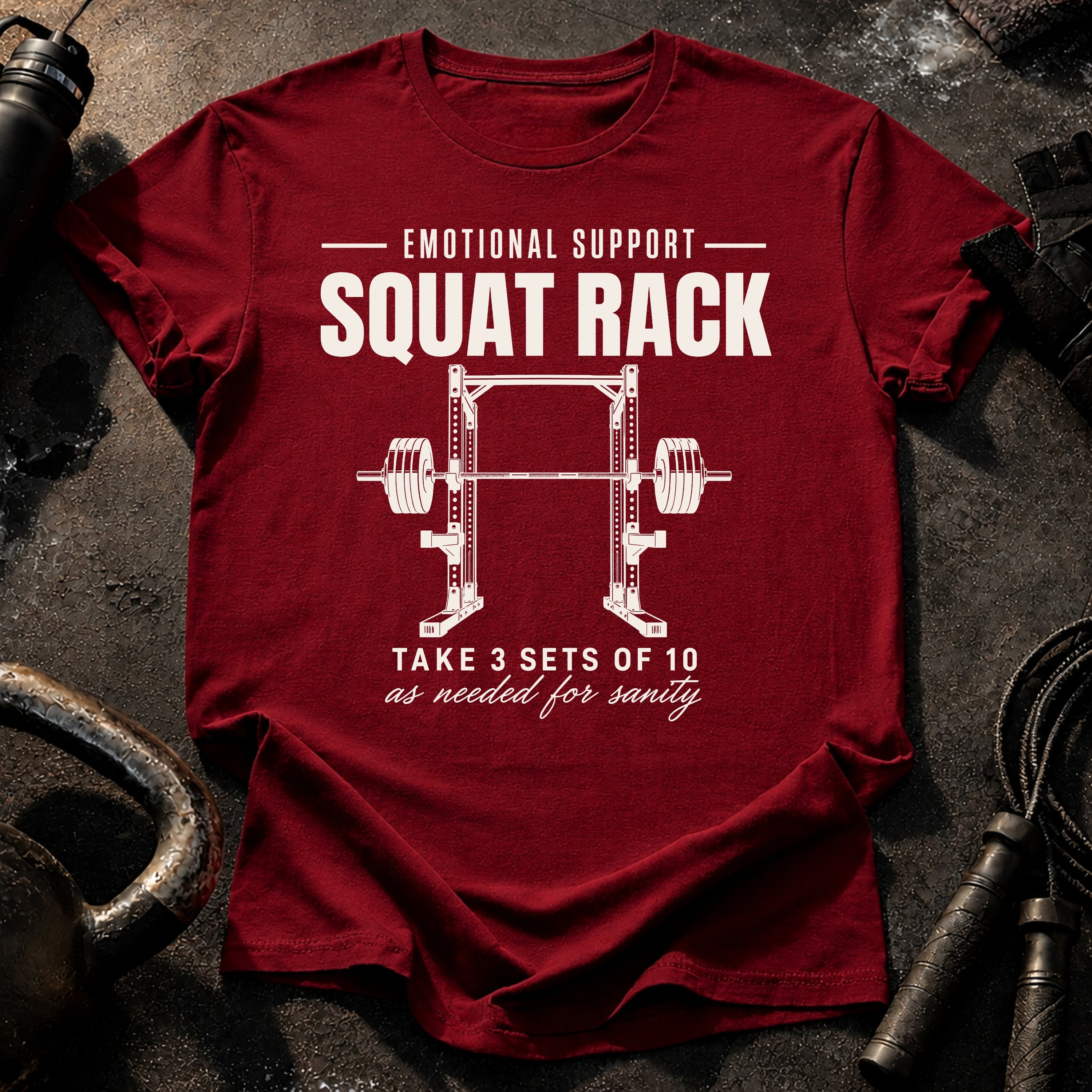 Emotional Support Squat Rack T-Shirt