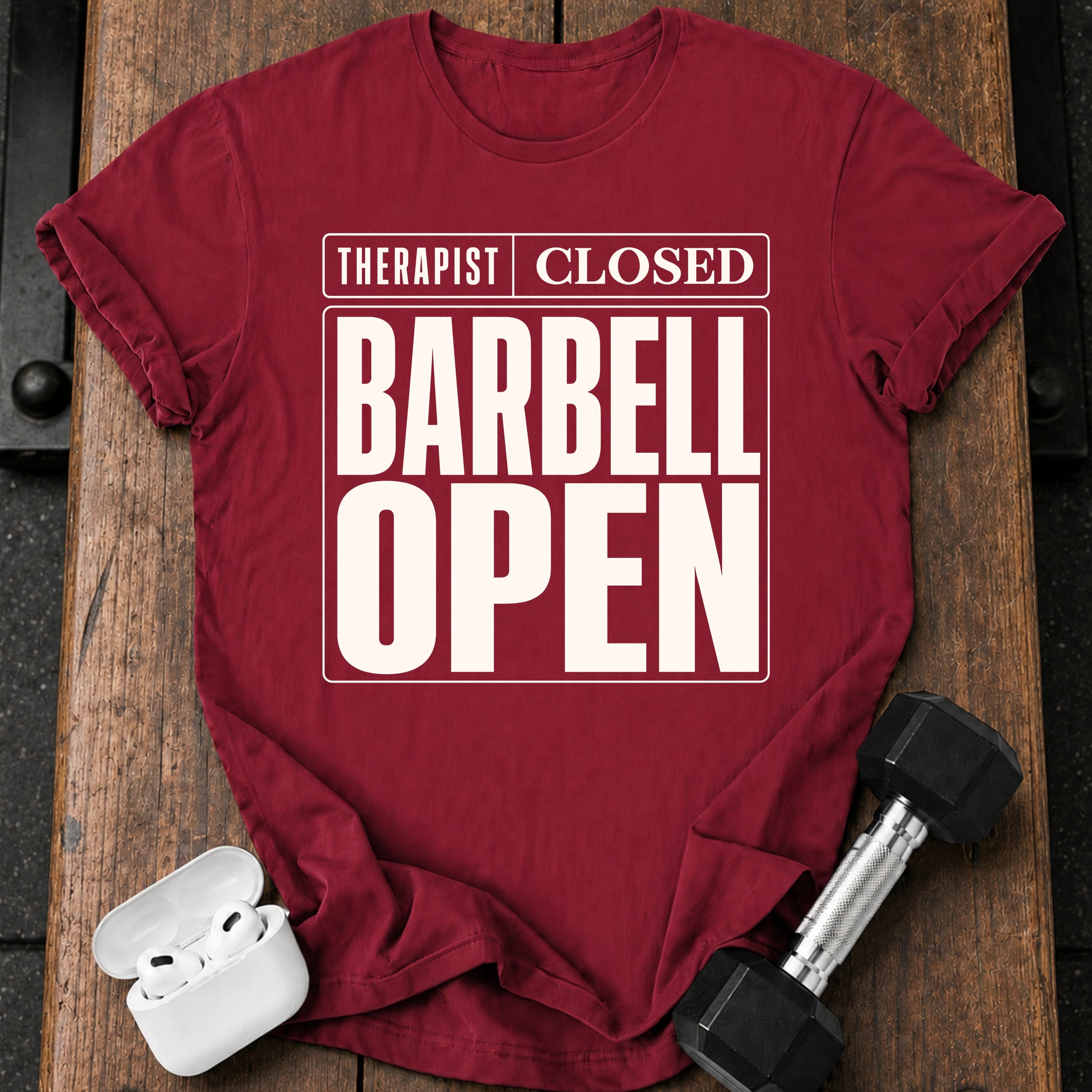 Barbell Open T-Shirt