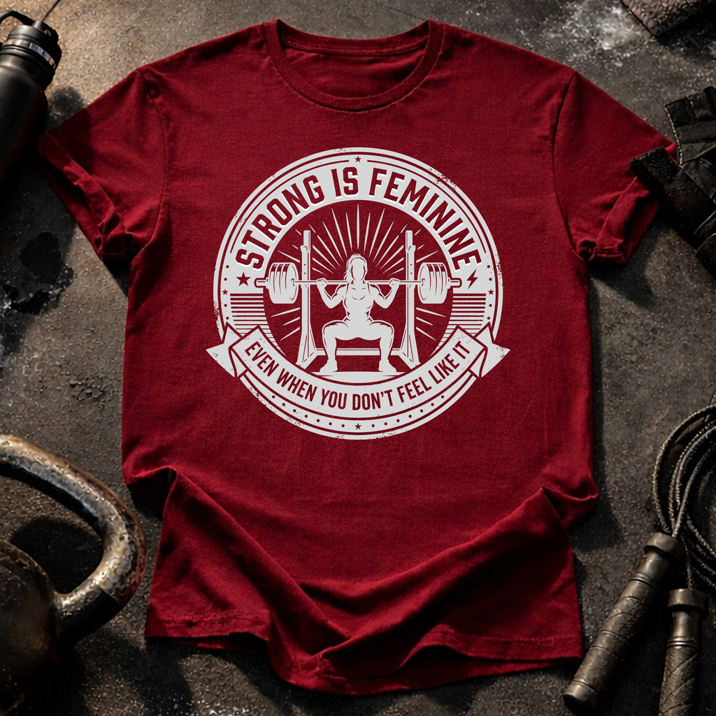 Strong Is Feminine Workout T-Shirt