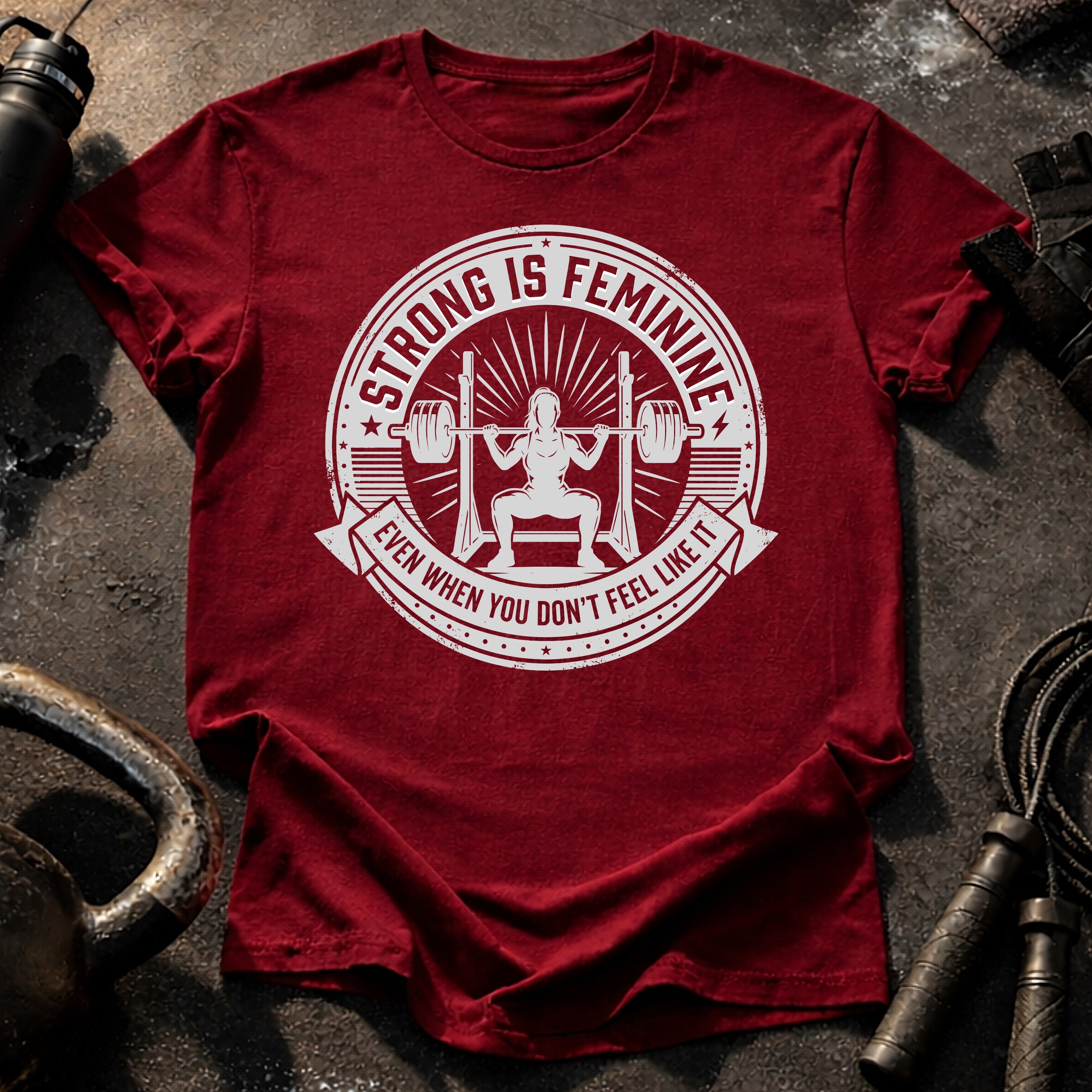 Strong Is Feminine Workout T-Shirt