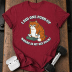 One Push Up Cat T-Shirt