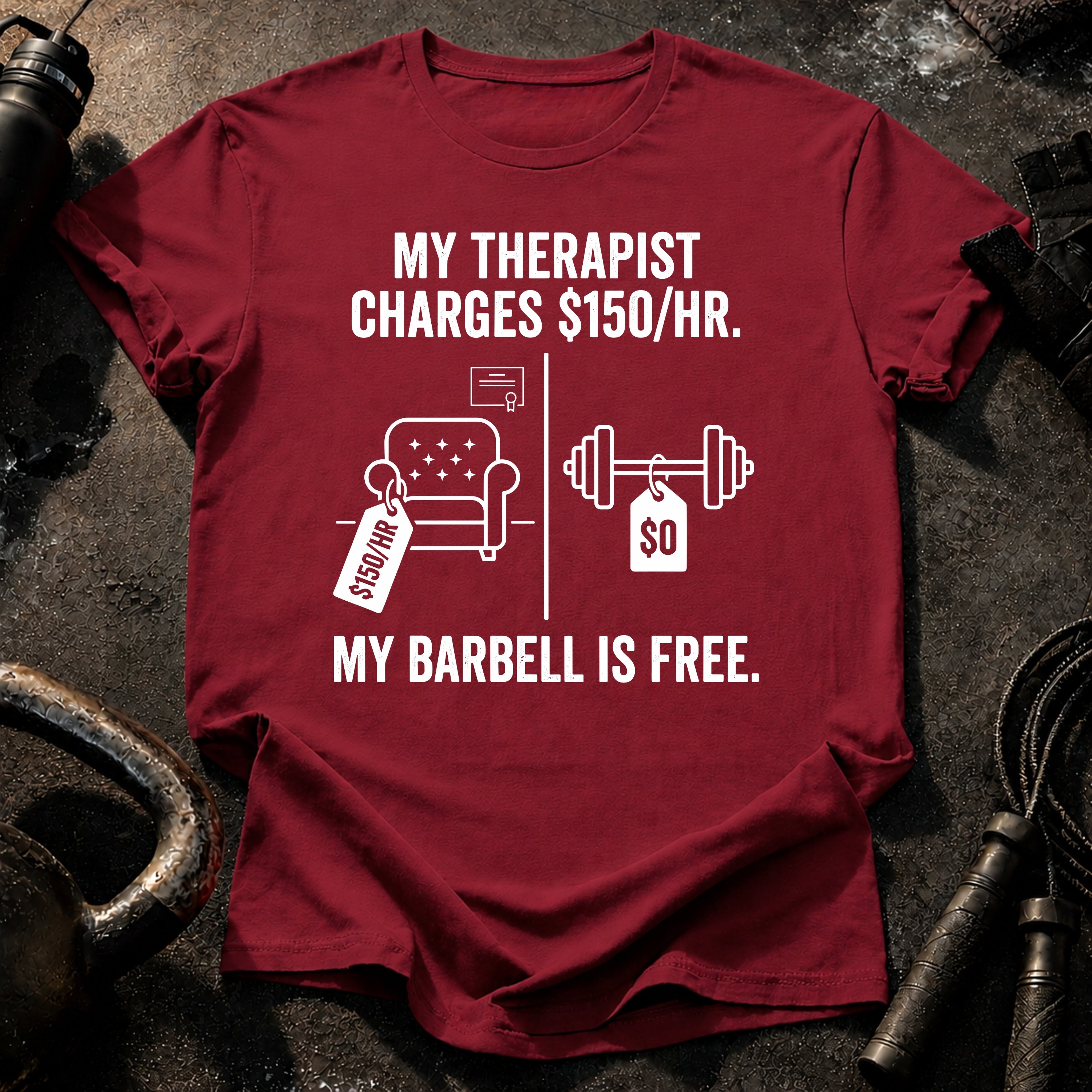 Therapist Vs Barbell T-Shirt