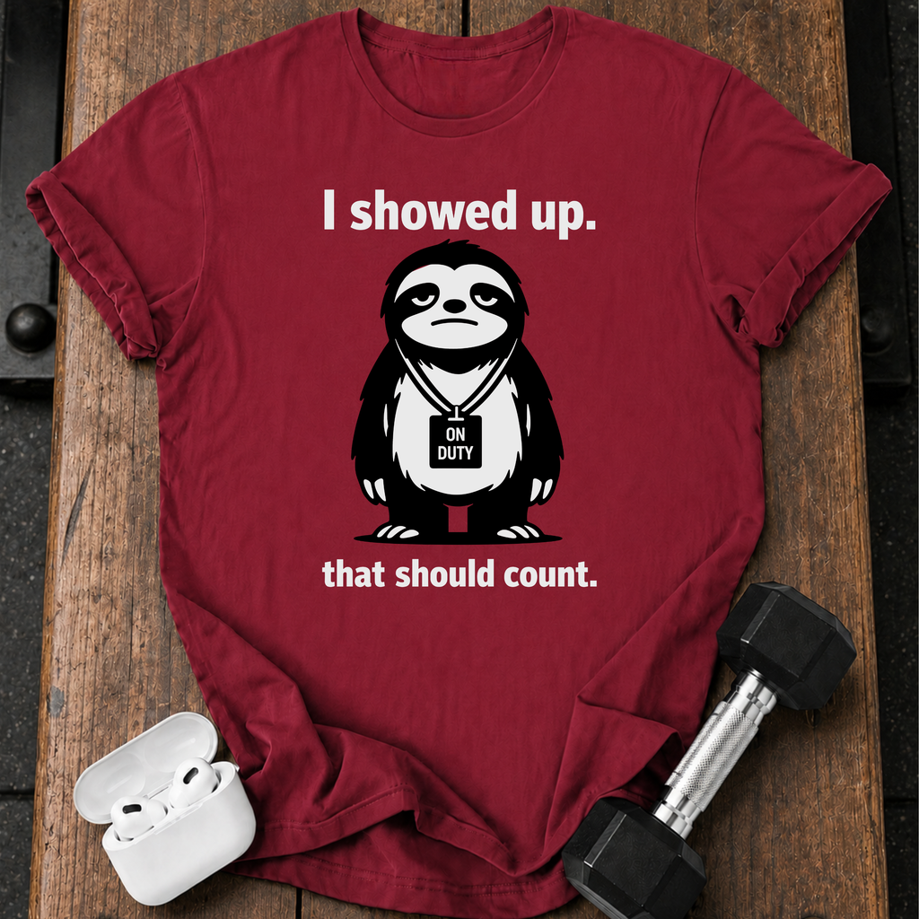 I Showed Up Sloth T-Shirt