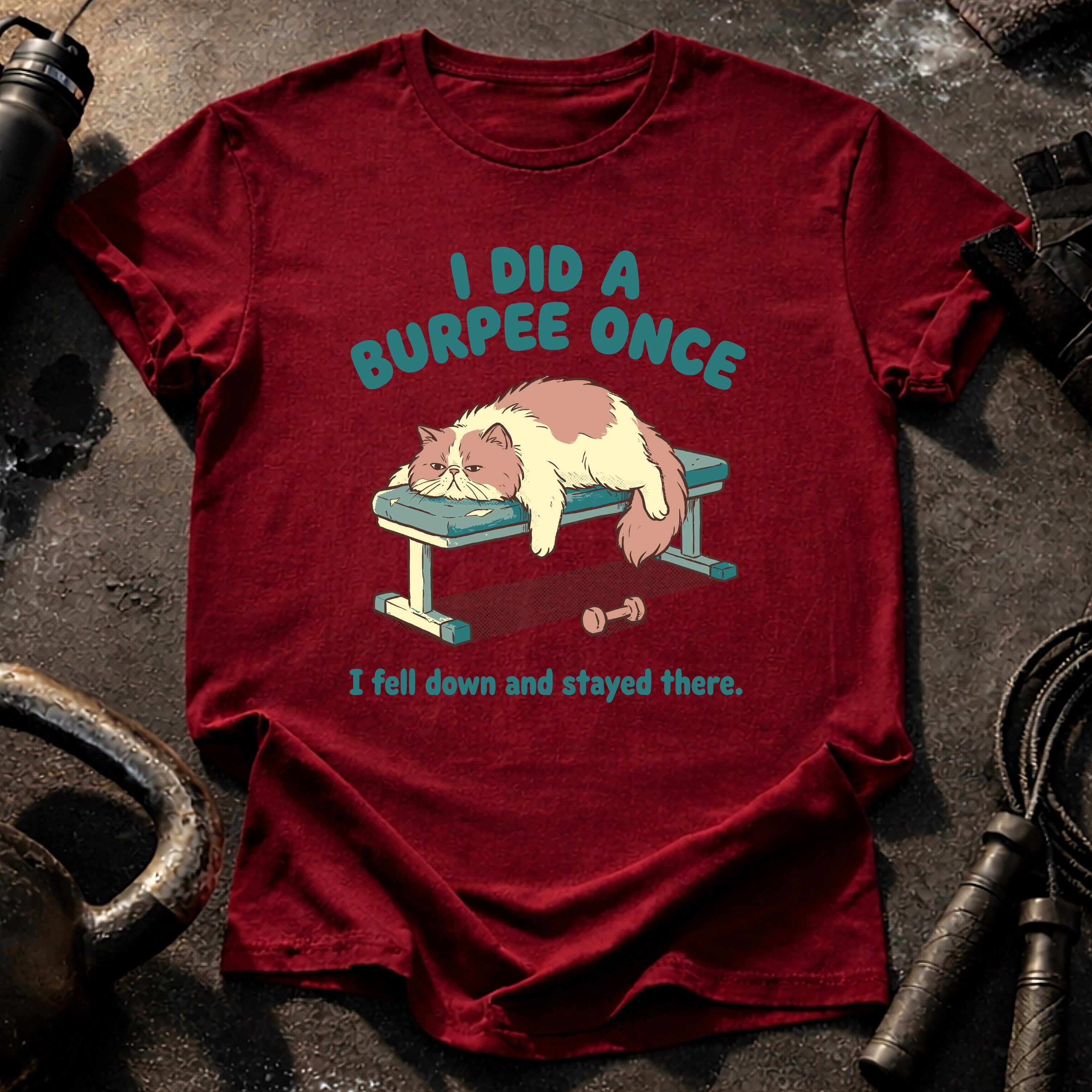 Lazy Burpee Cat T-Shirt