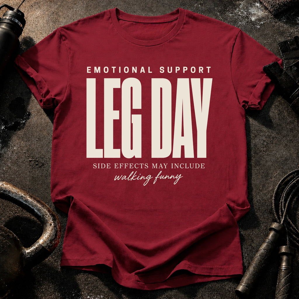 Emotional Support Leg Day T-Shirt