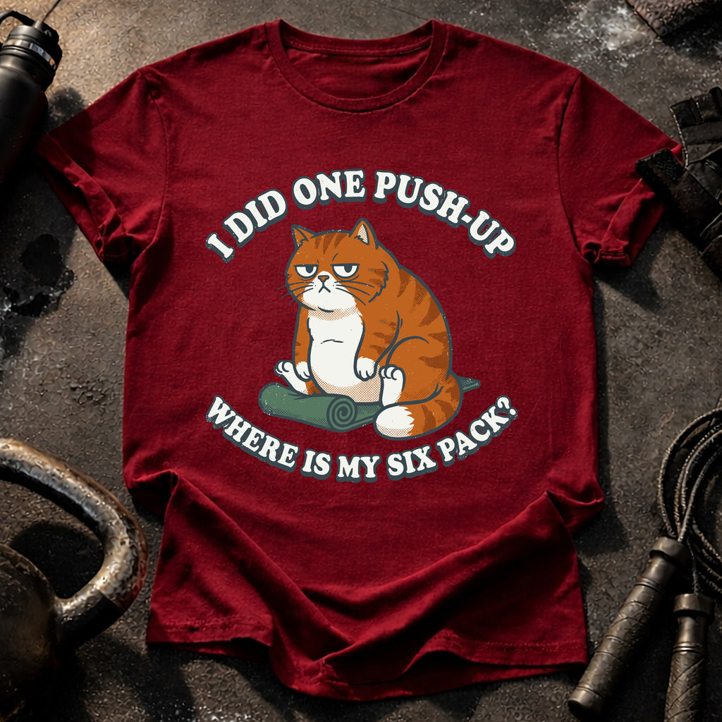 One Push Up Cat T-Shirt