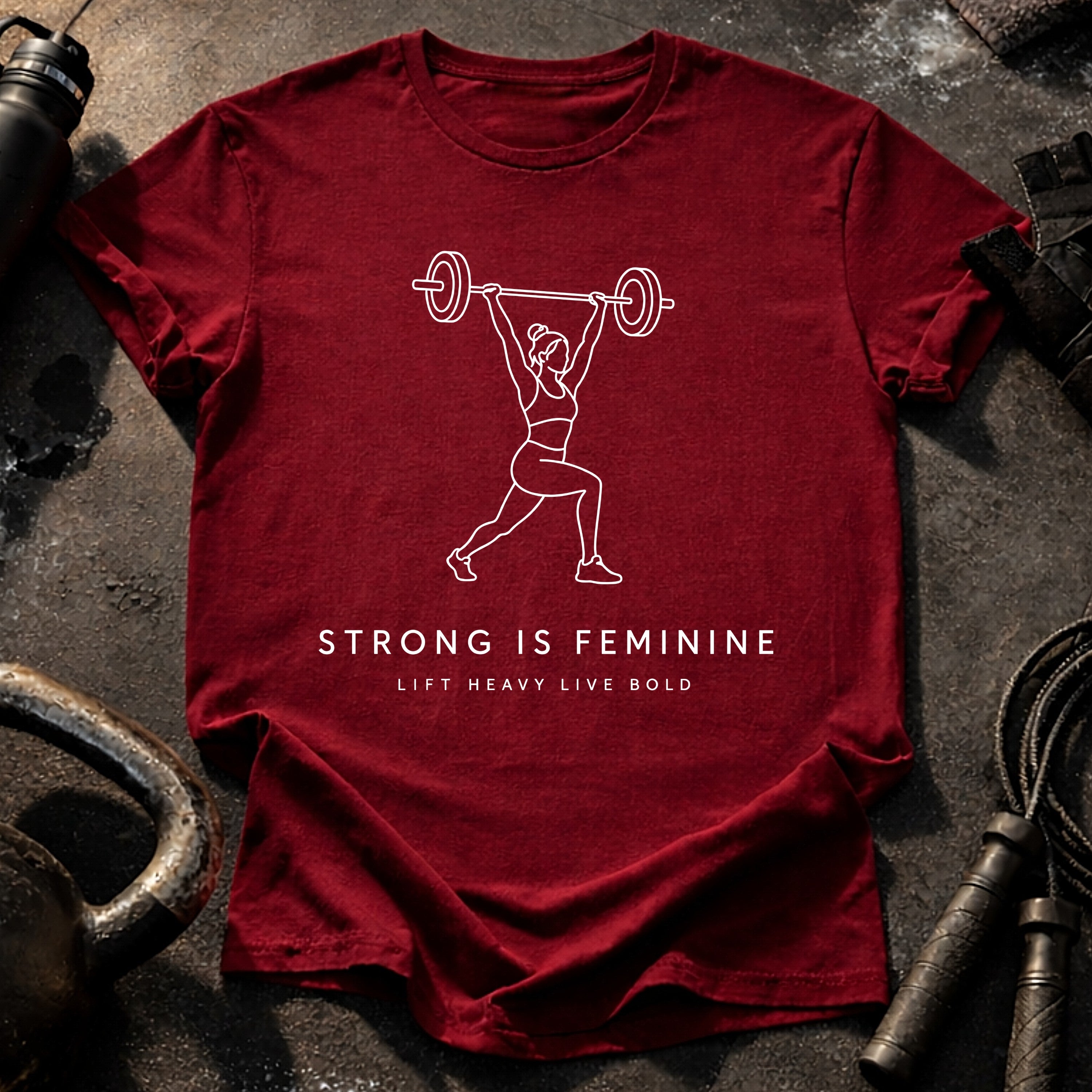 Lift Heavy Feminine Strength T-Shirt