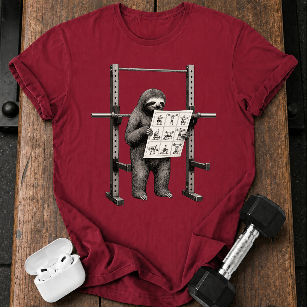 Sloth Workout Instructions T-Shirt
