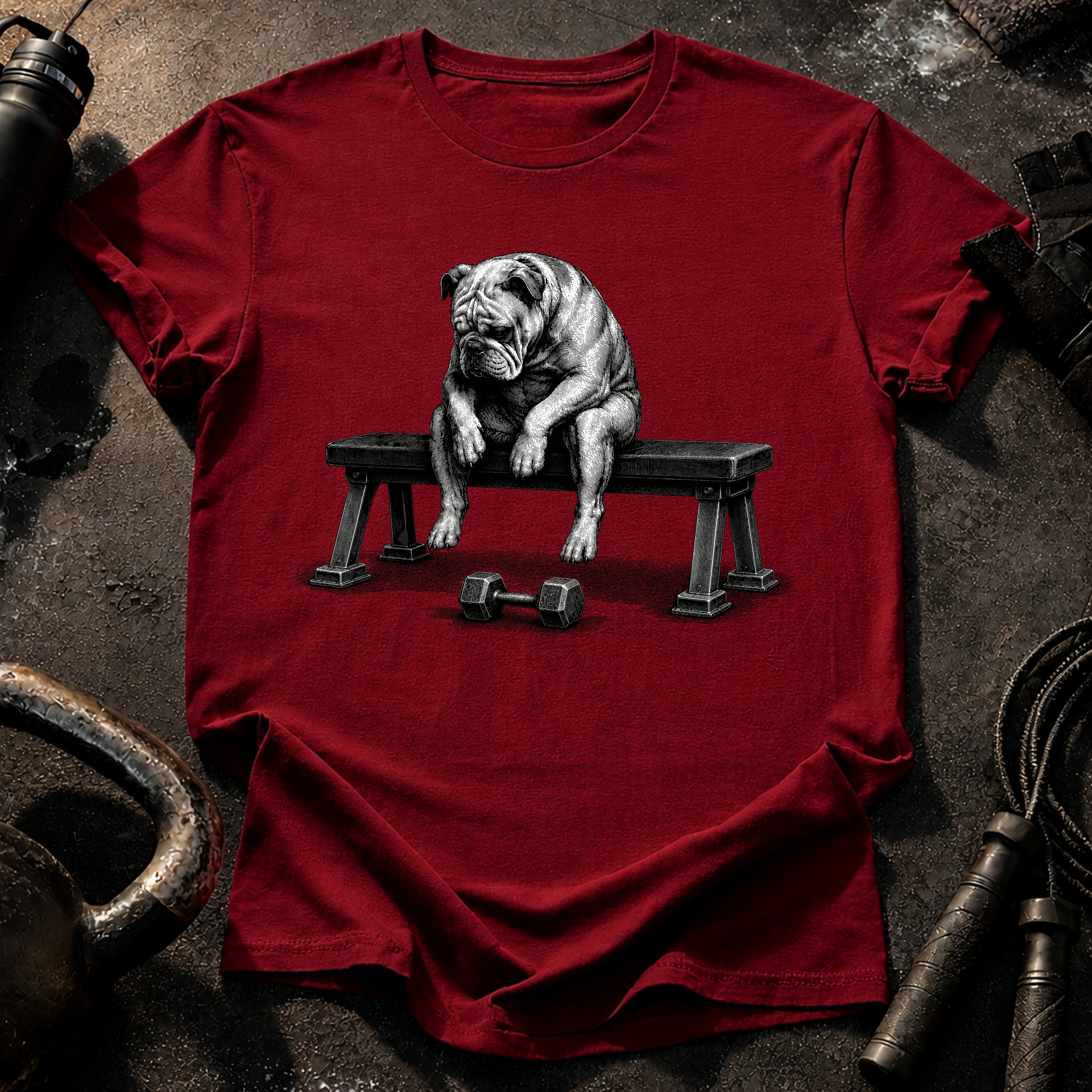 Bulldog Pre-Set Bench Sit T-Shirt