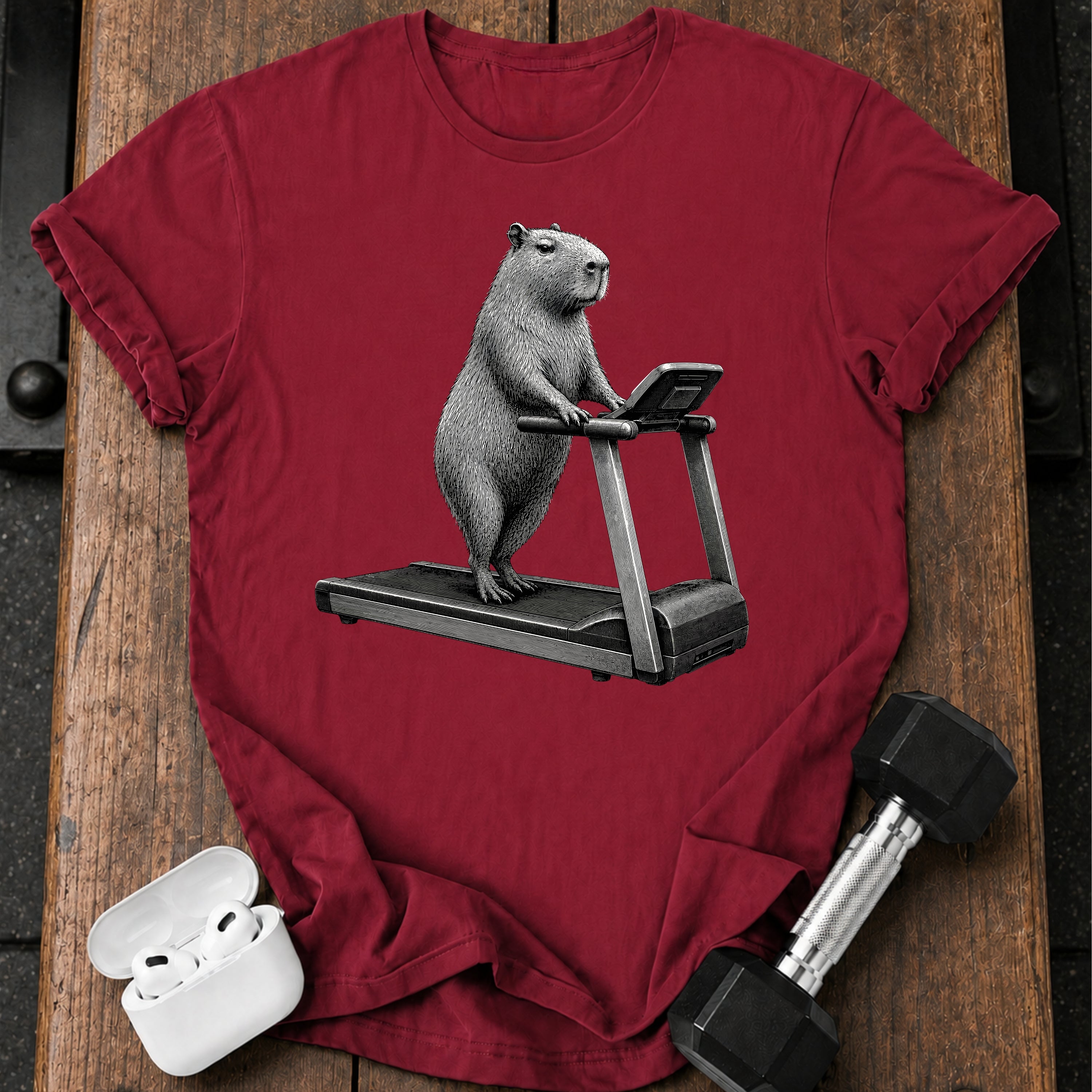 Capybara Treadmill T-Shirt