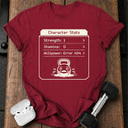 Character Stats Gym T-Shirt
