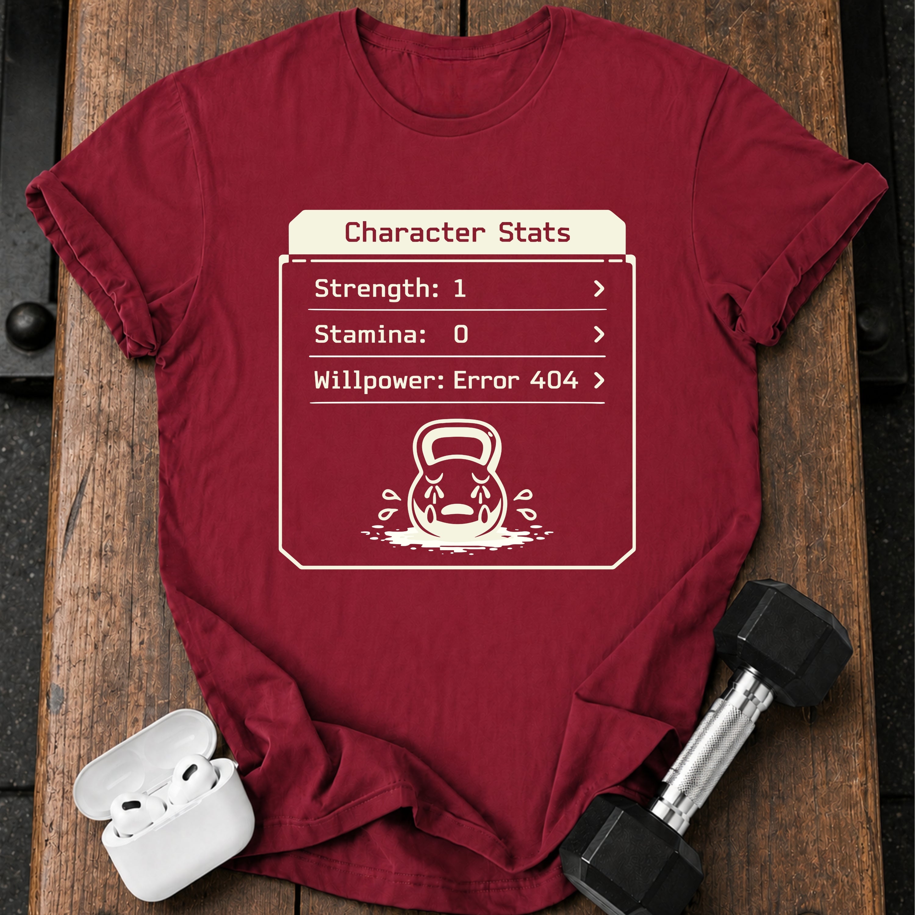 Character Stats Gym T-Shirt