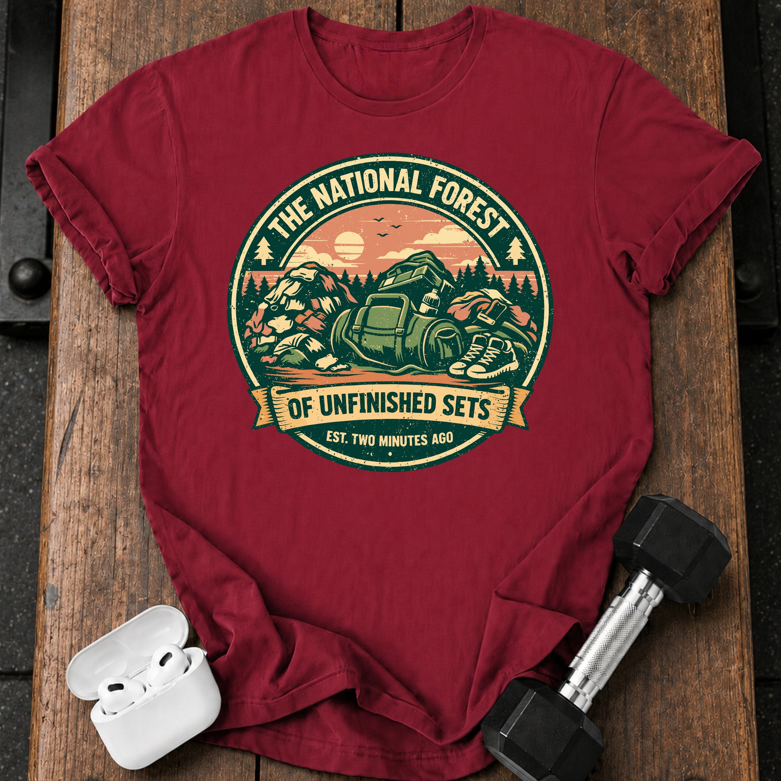 Unfinished Sets Gym T-Shirt