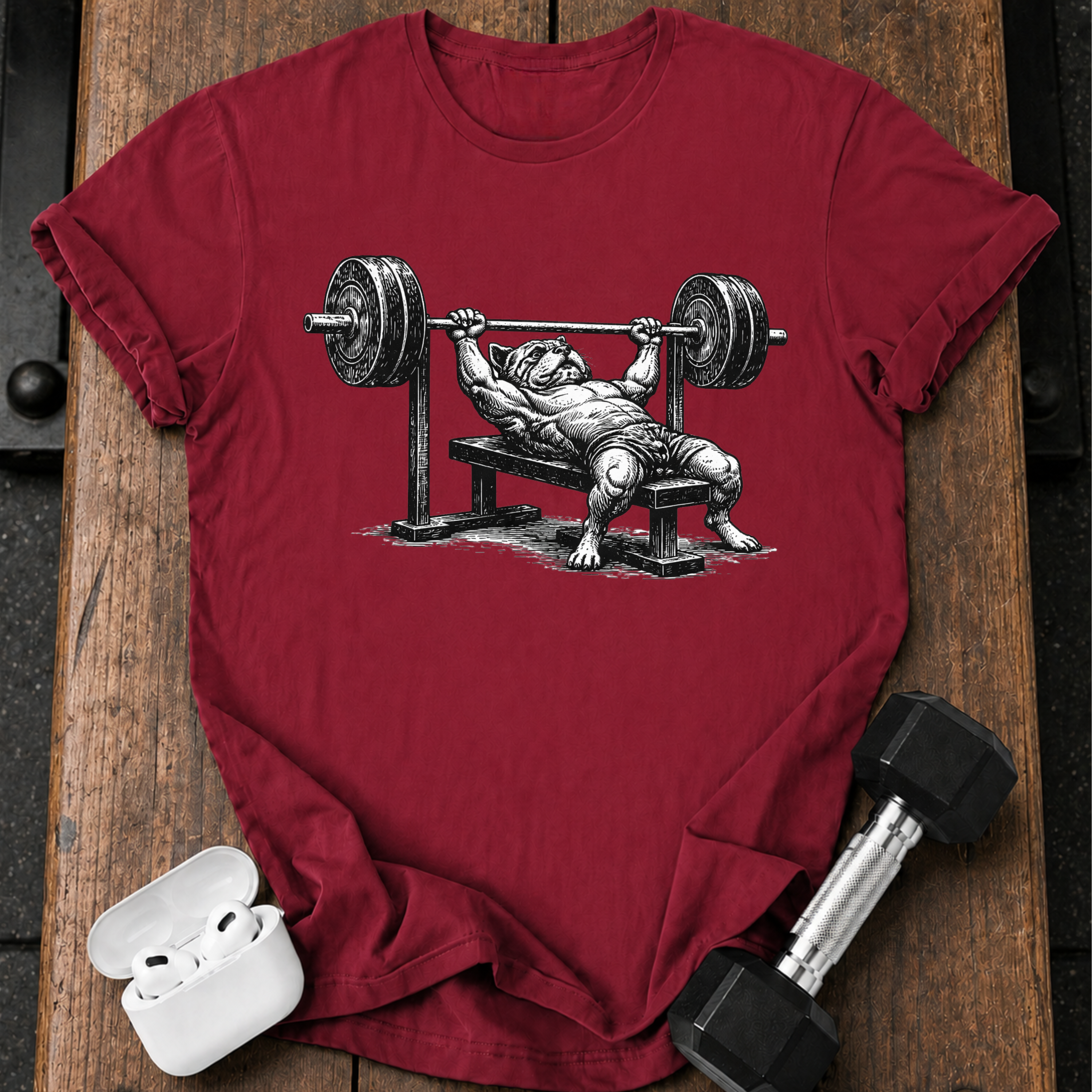 Bulldog Bench Press T-Shirt