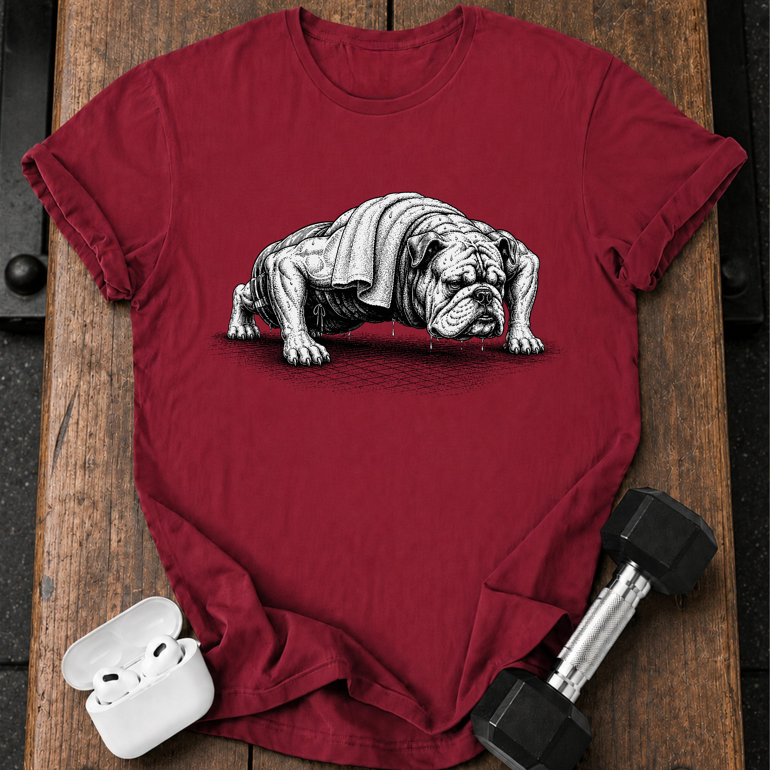 Bulldog Push Up T-Shirt