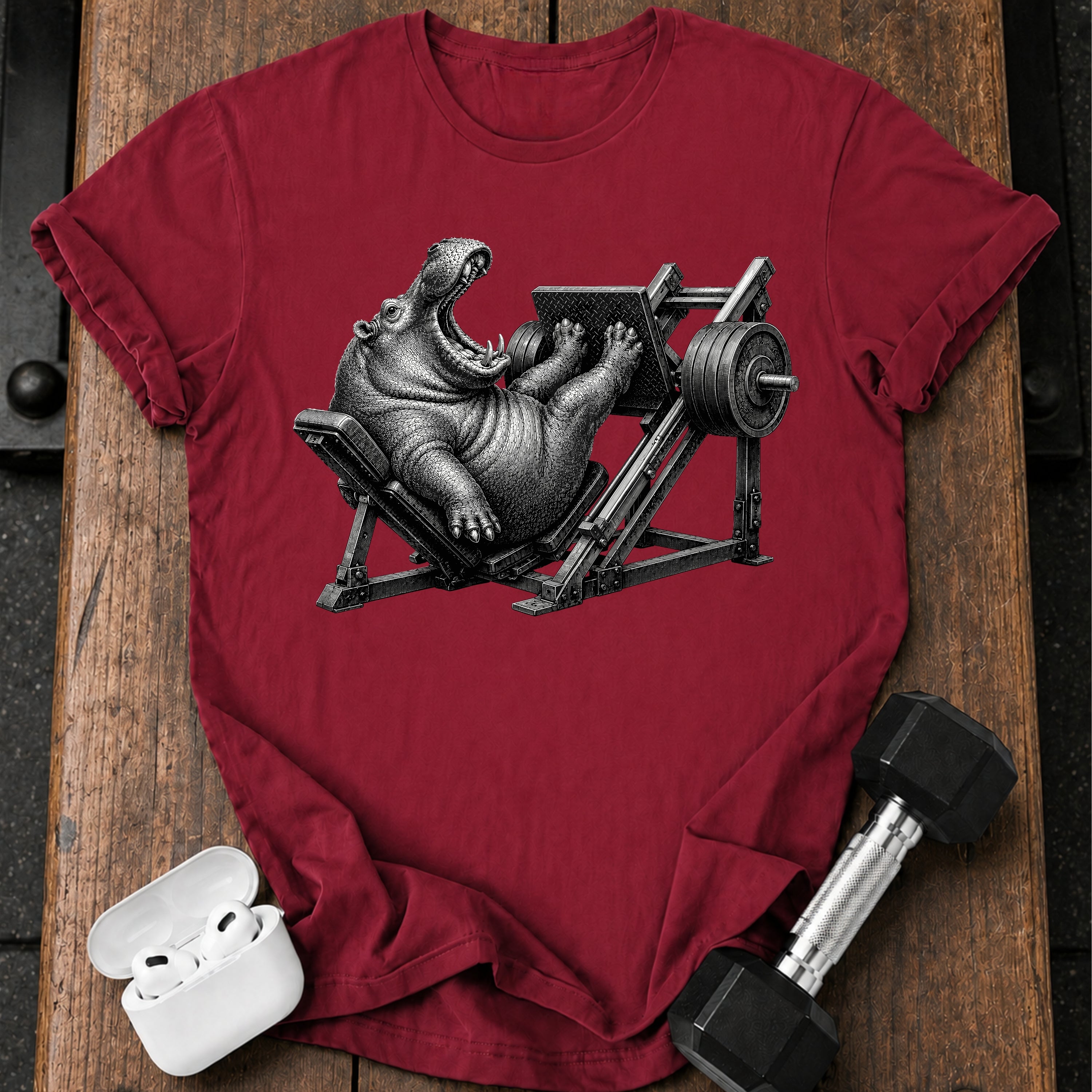 Hippo Leg Press T-Shirt