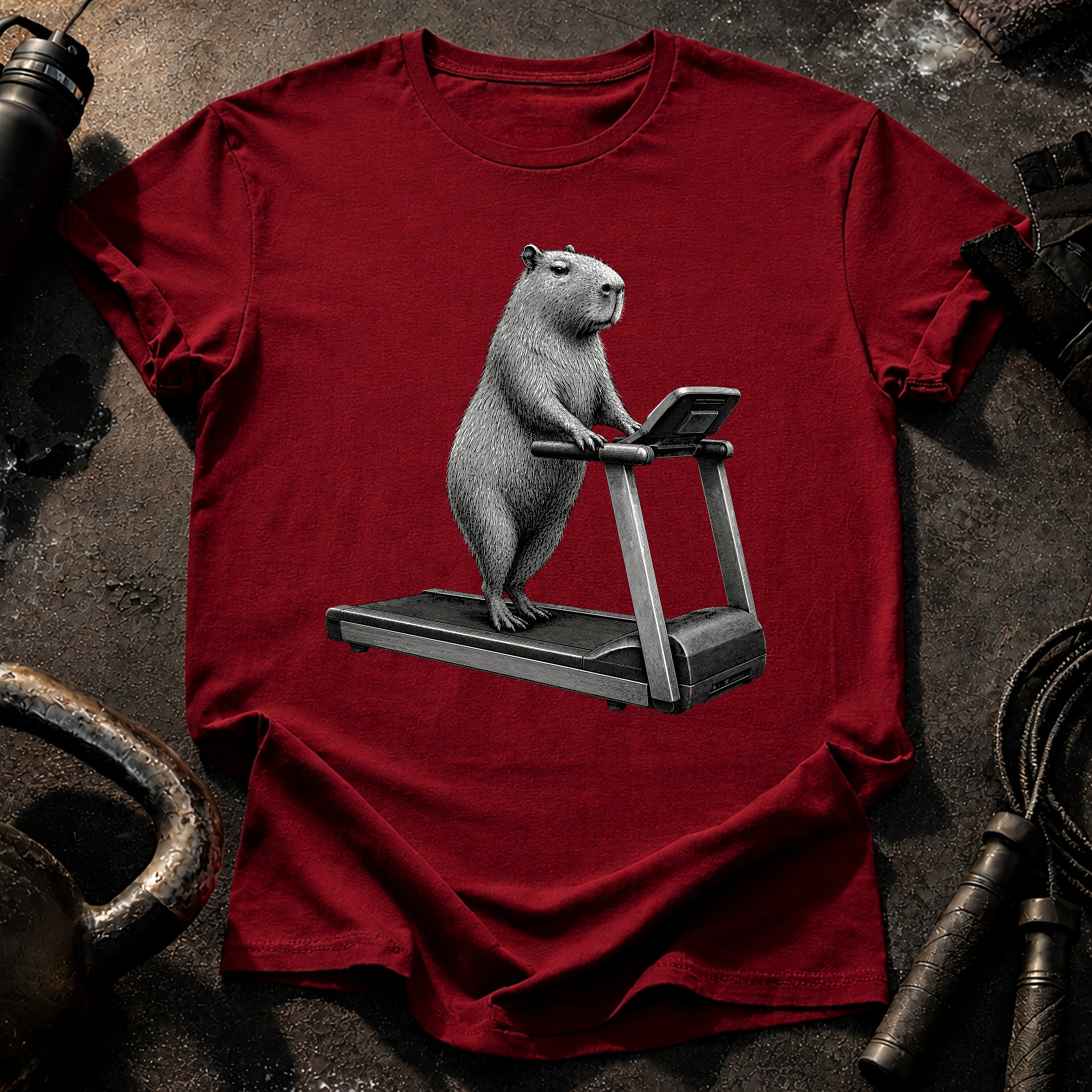 Capybara Treadmill T-Shirt