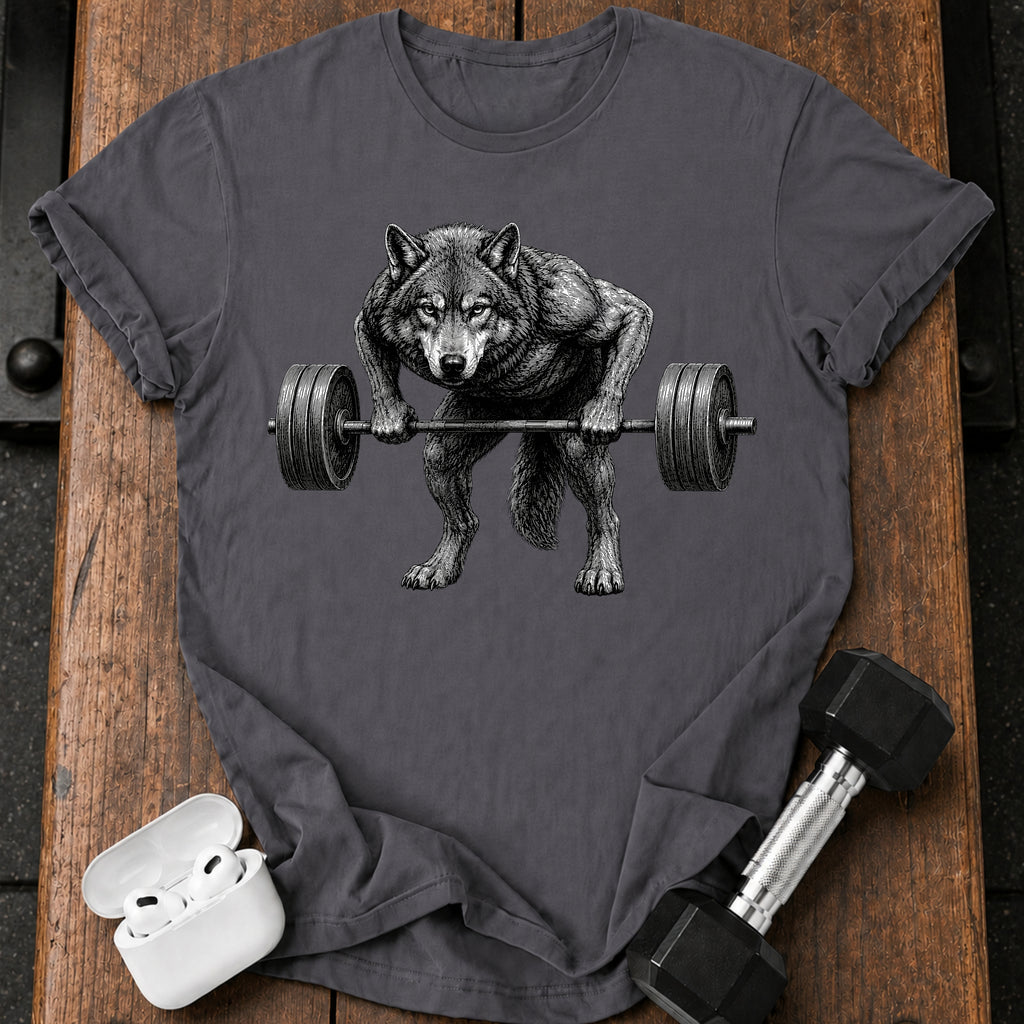 Wolf Barbell Row T-Shirt