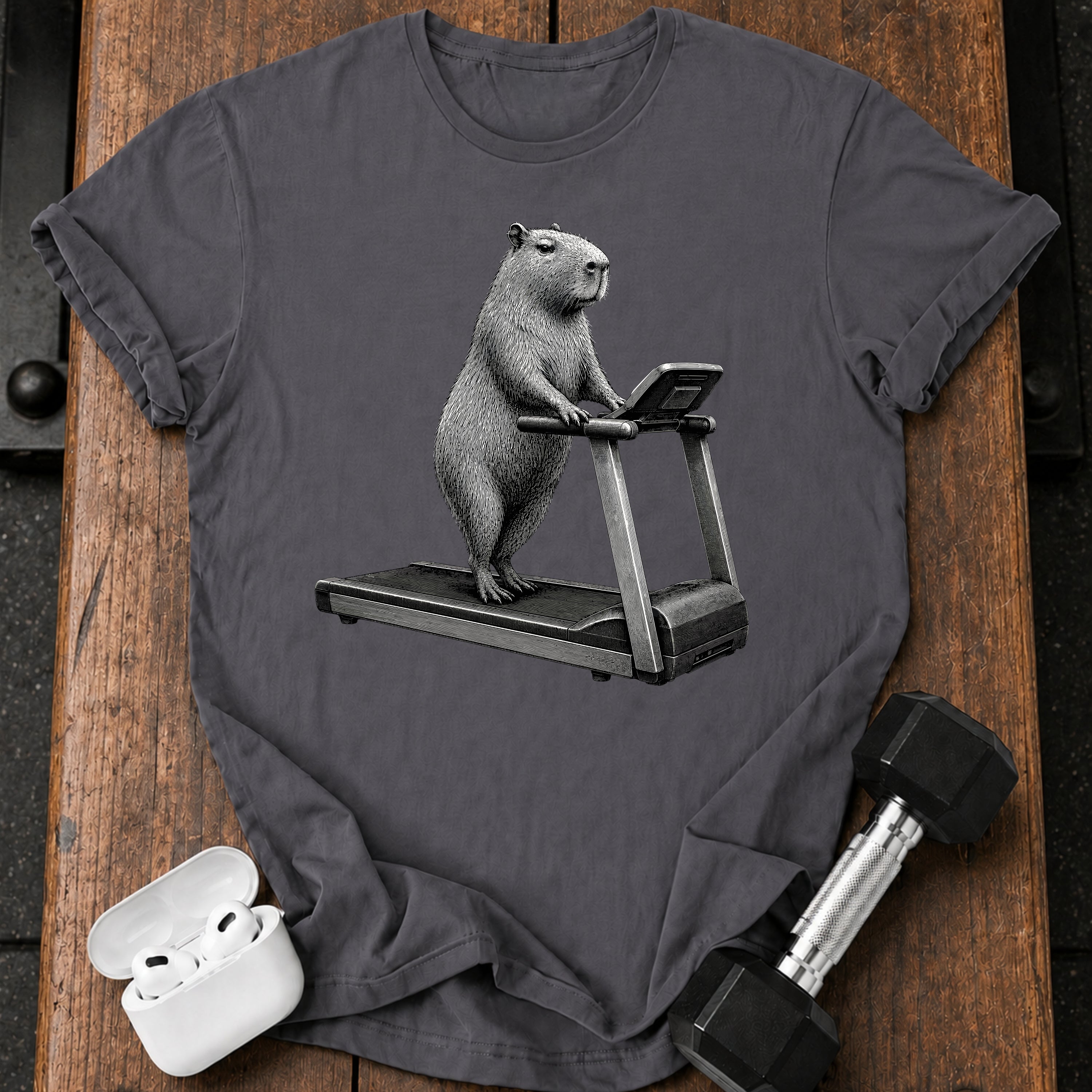 Capybara Treadmill T-Shirt