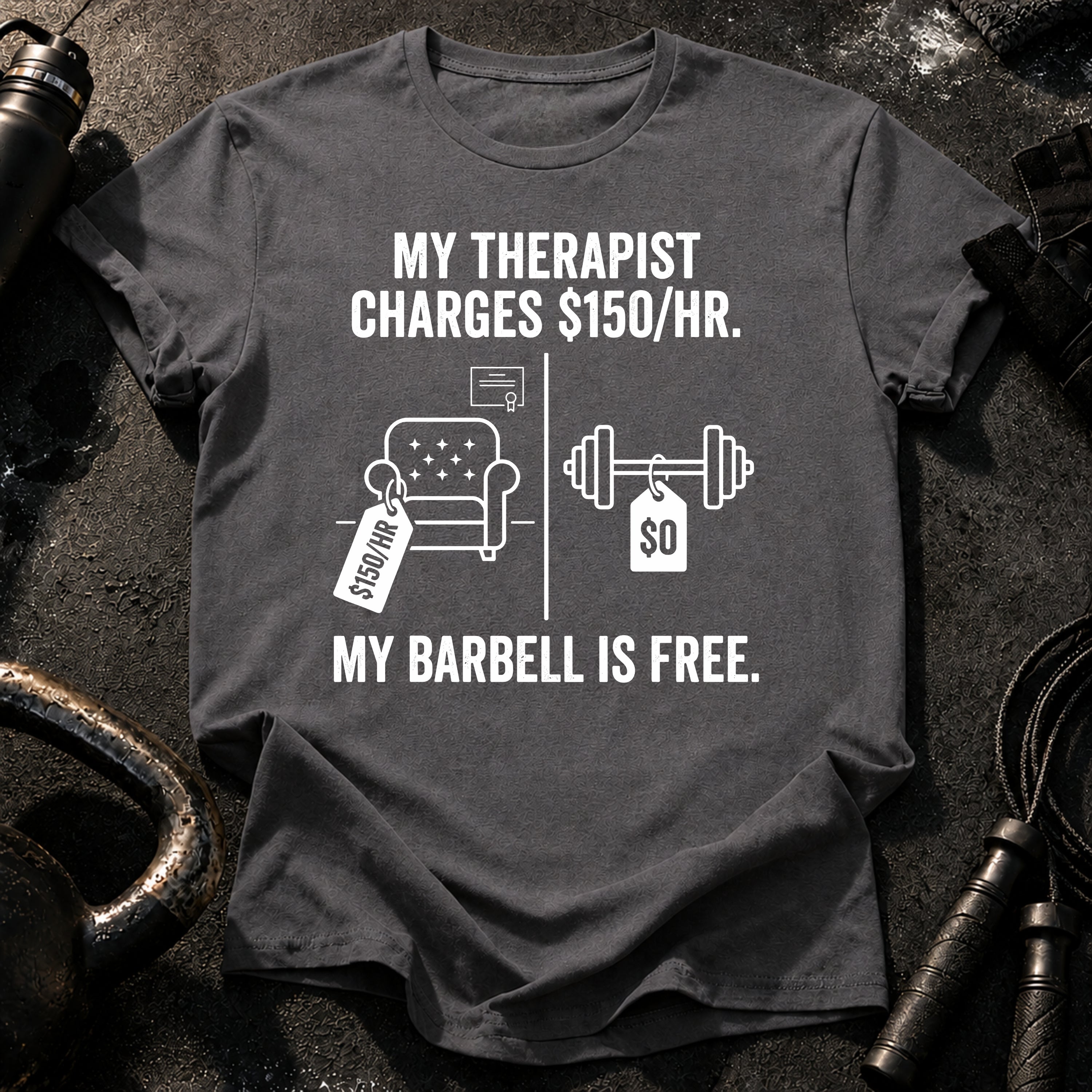 Therapist Vs Barbell T-Shirt
