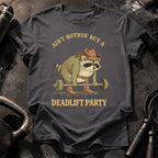 Deadlift Party Raccoon T-Shirt