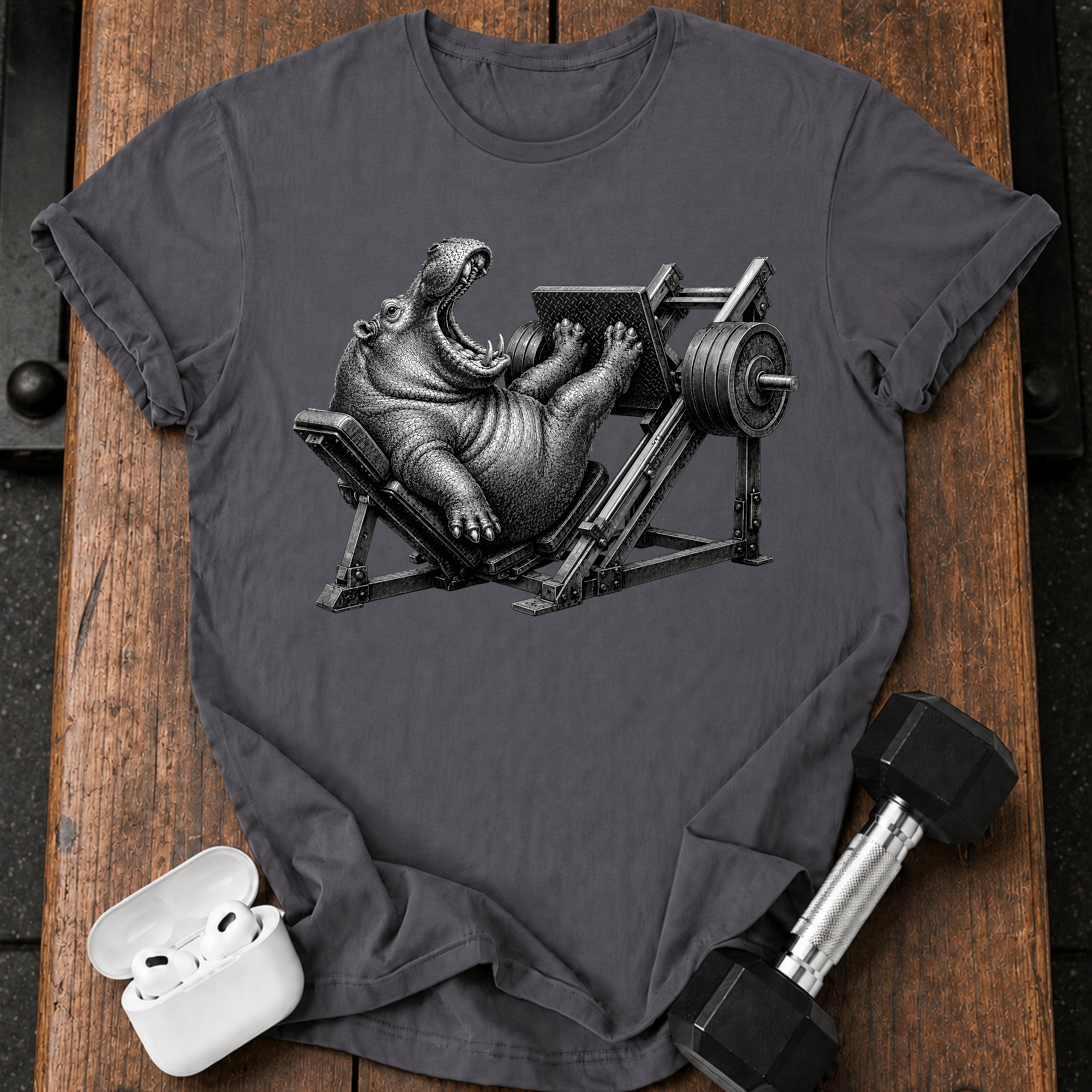 Hippo Leg Press T-Shirt