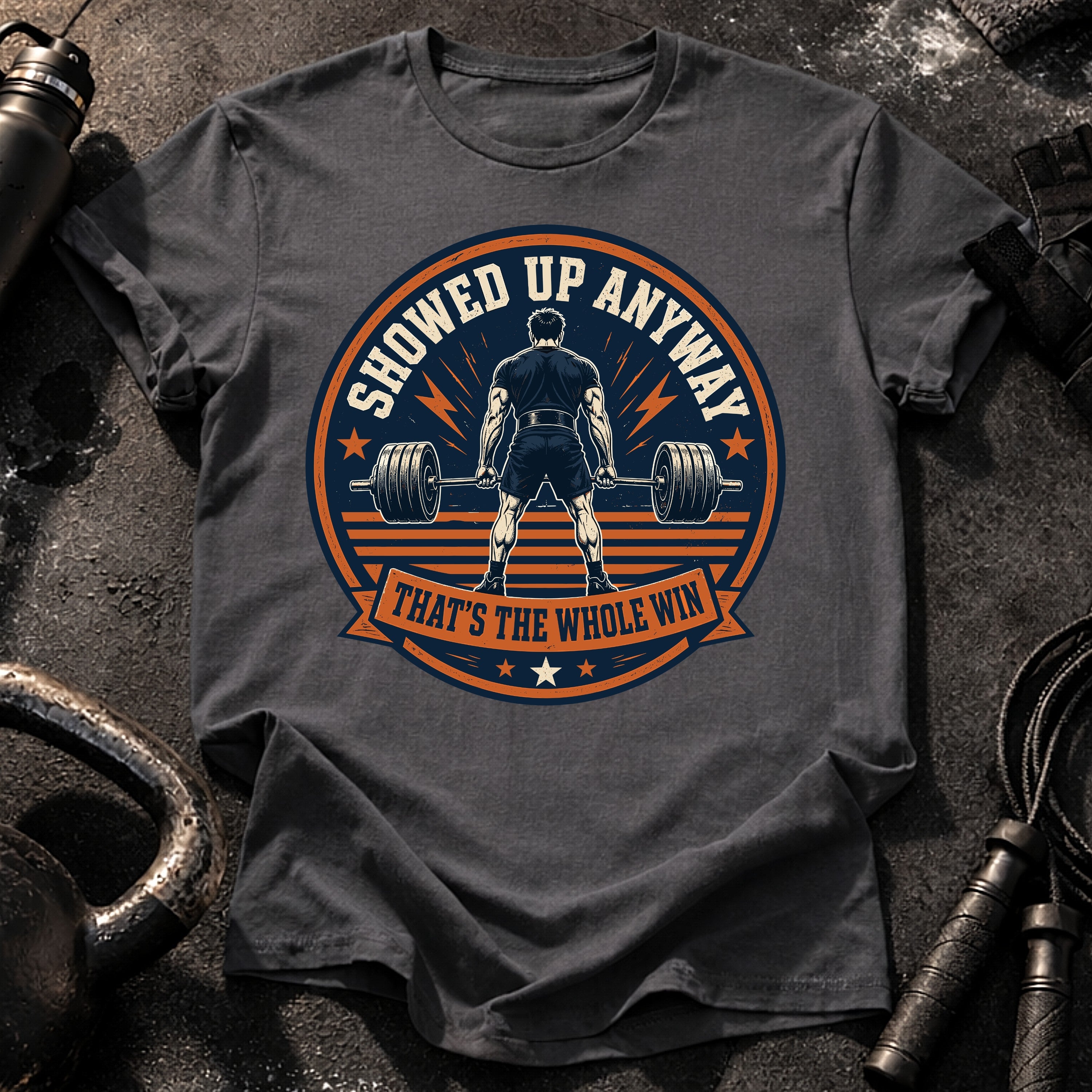 Men's Showed Up Anyway T-Shirt