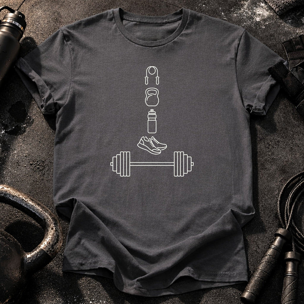 Gym Essentials Stack T-Shirt