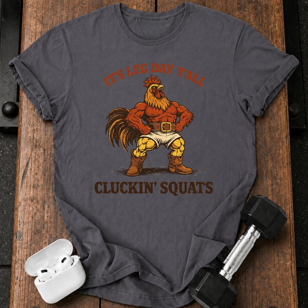 Cluckin Squats Leg Day T-Shirt