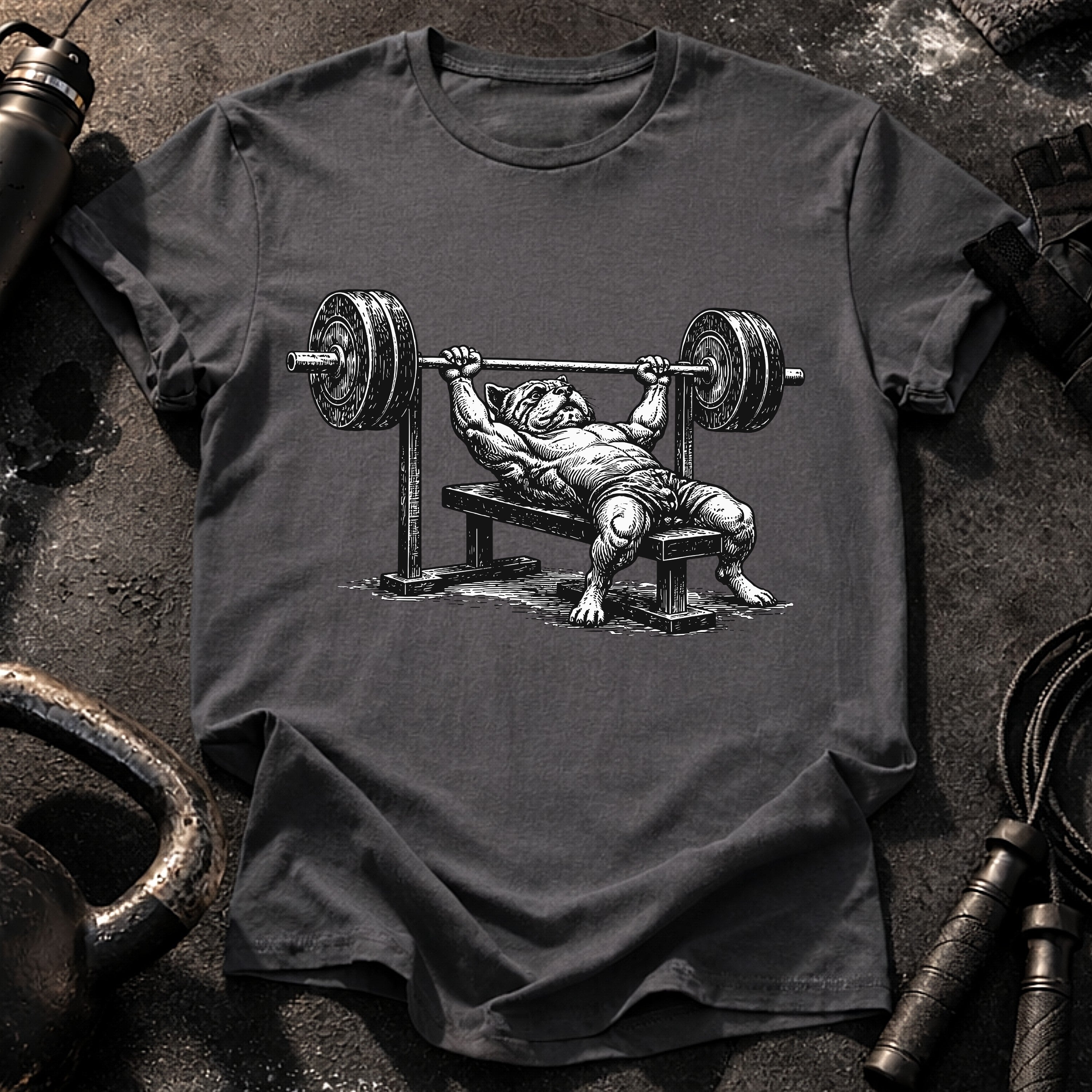 Bulldog Bench Press T-Shirt