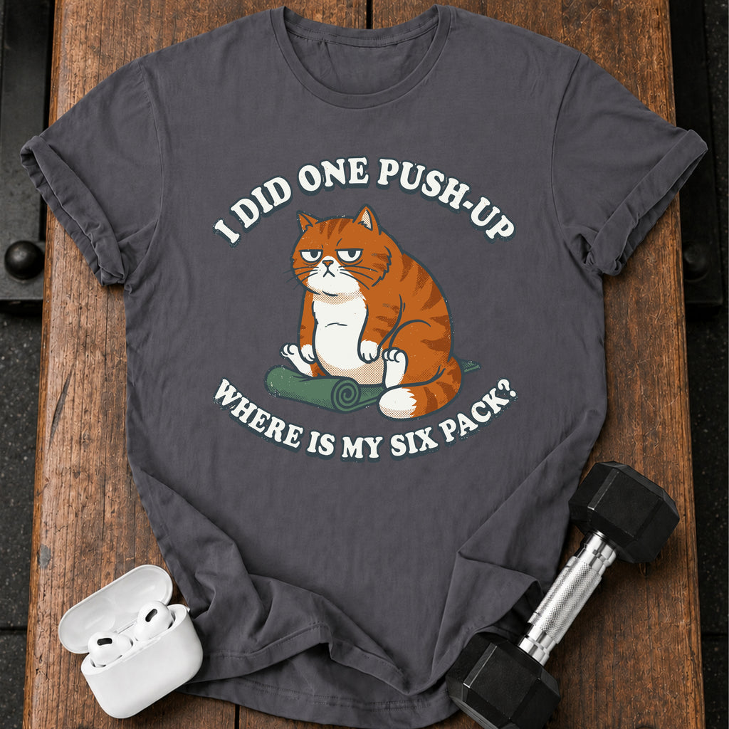 One Push Up Cat T-Shirt