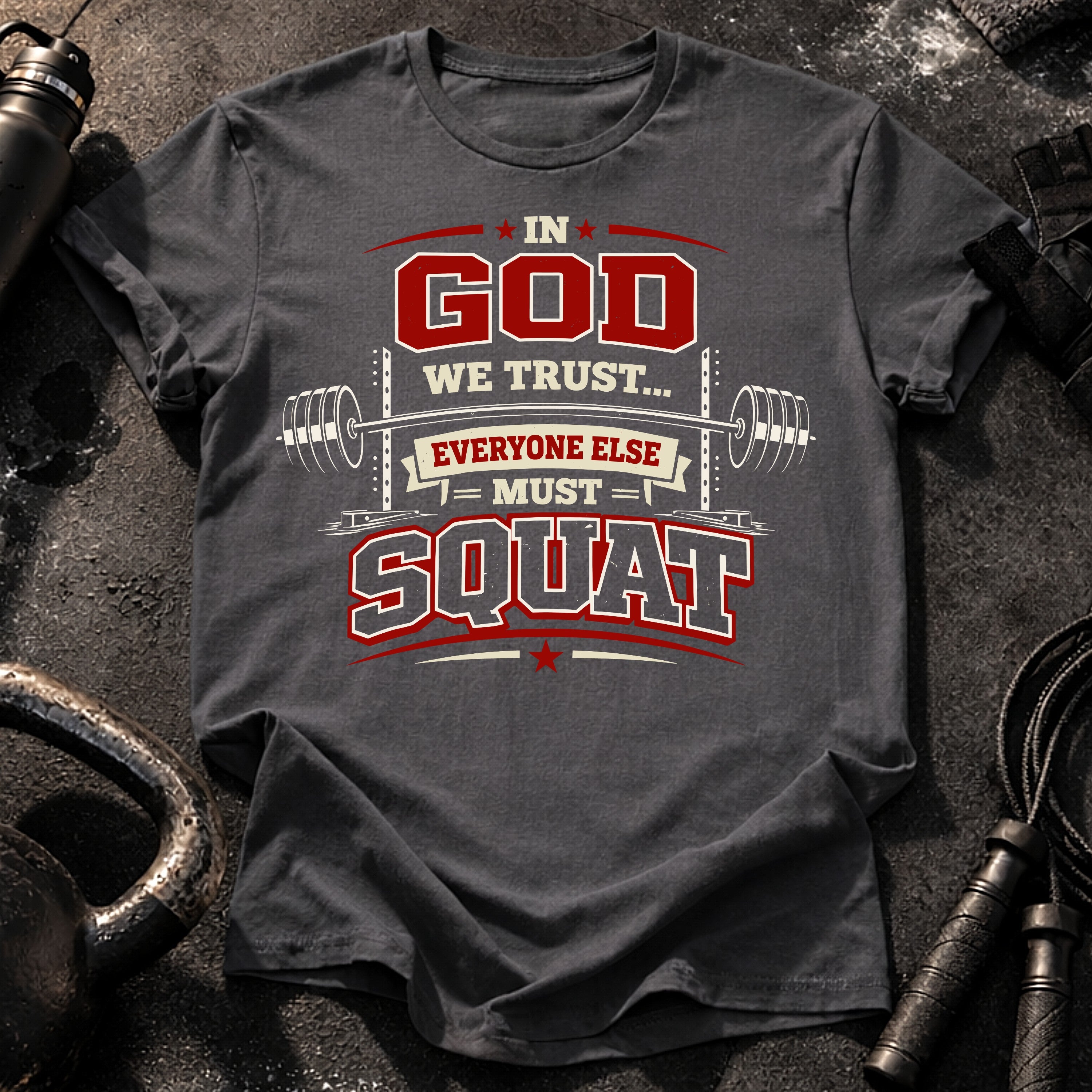In God We Trust Squat T-Shirt